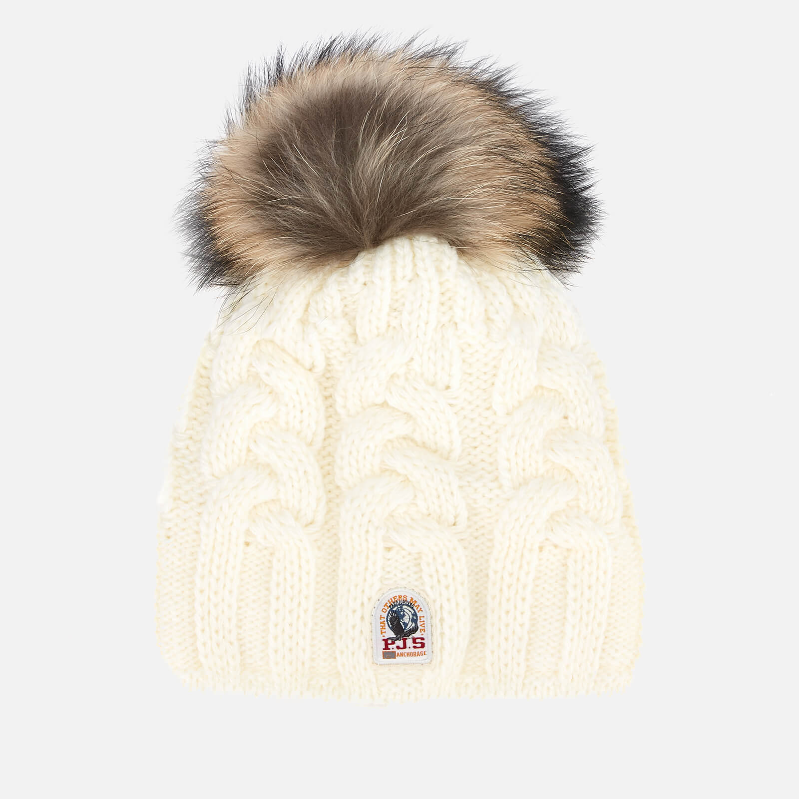 Parajumpers Women s Cable Hat Off White Coggles