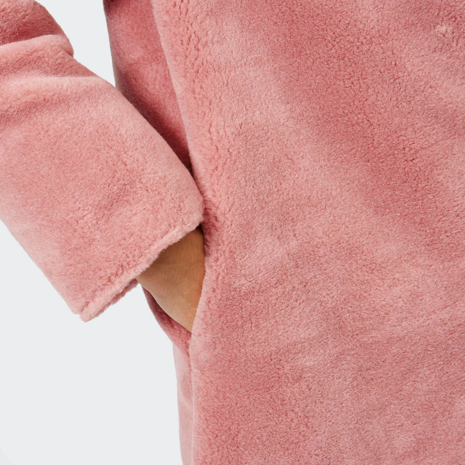 Stine Goya Women s Concord Faux Fur Coat Rosette Coggles