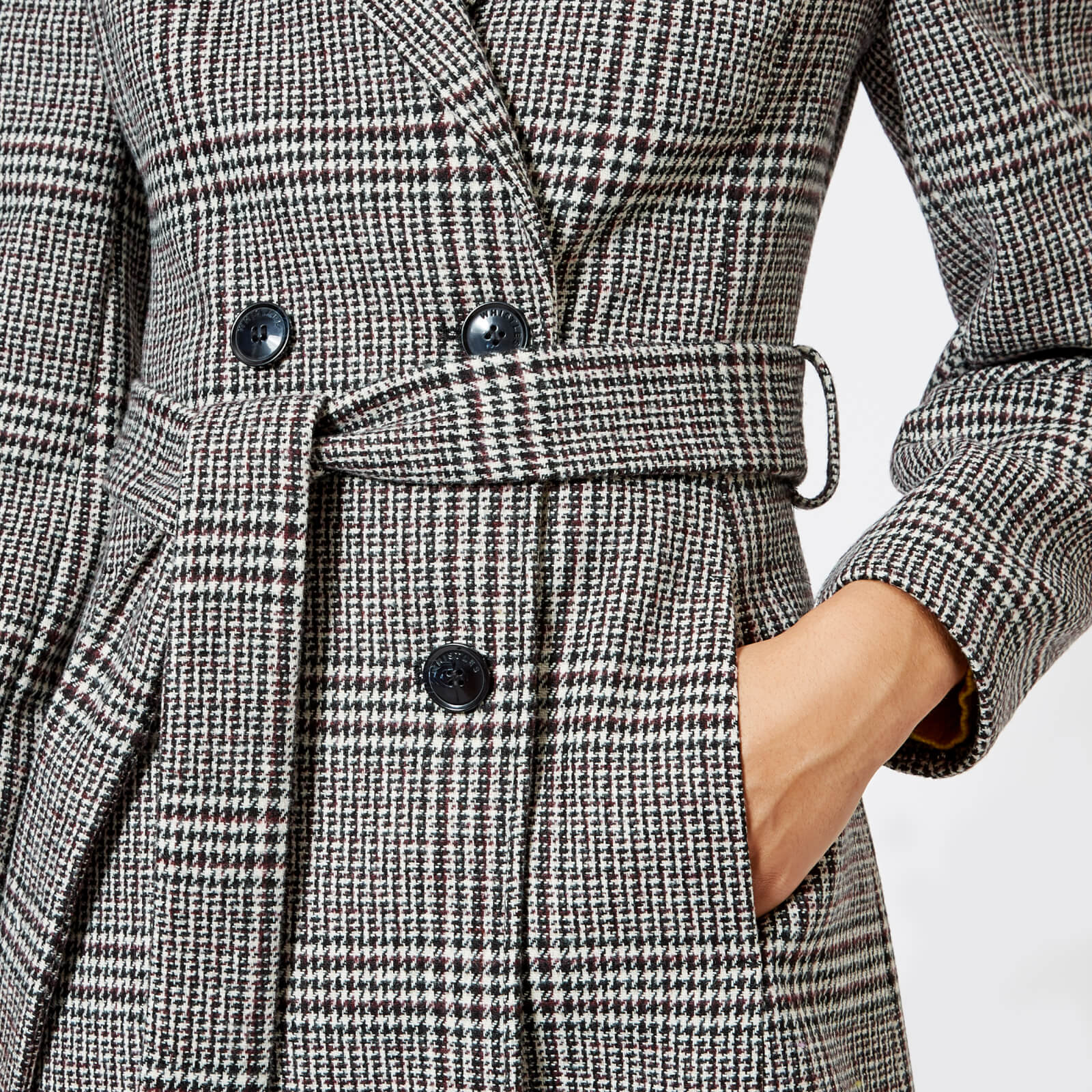 Whistles penelope coat black hot sale