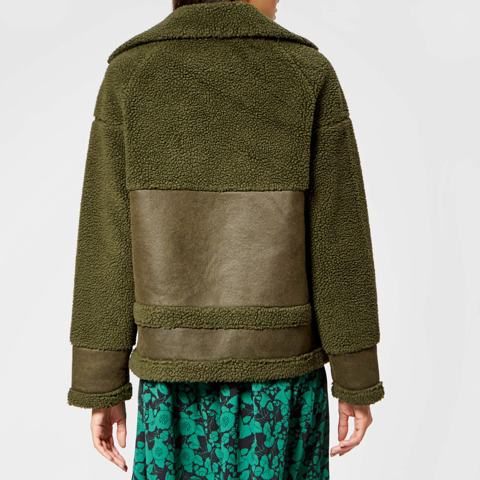Whistles borg biker jacket hotsell