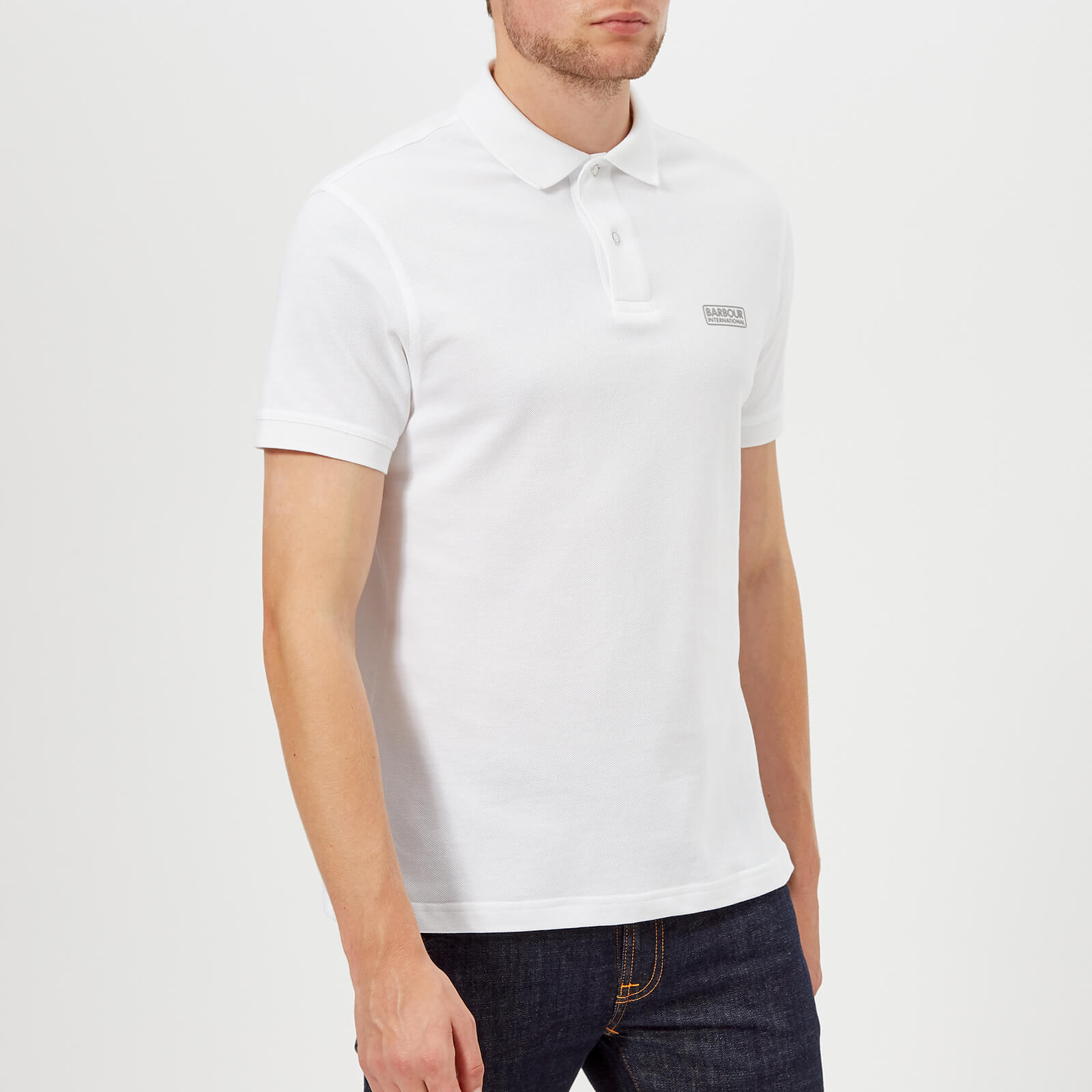 Barbour International Men s Essential Polo Shirt White Coggles