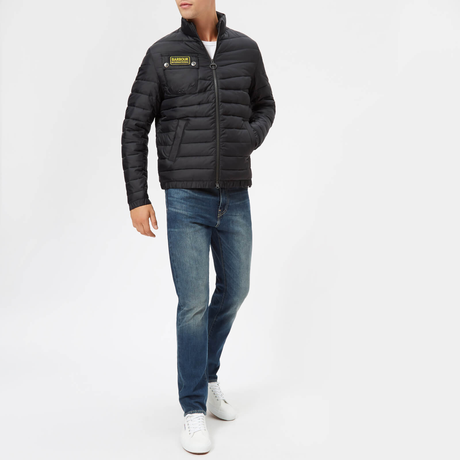 Barbour International Men s Sport Chain Baffle Quilt Black Coggles