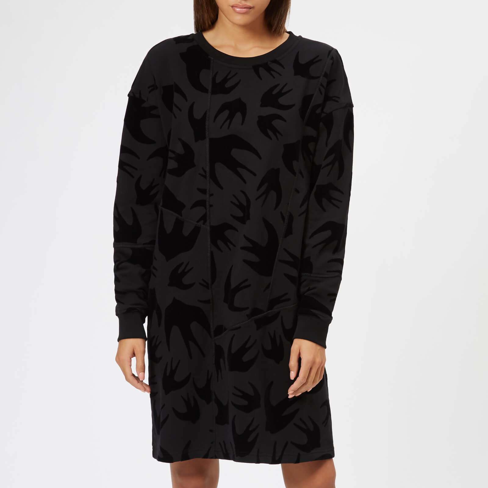 McQ Alexander McQueen Women's Cut Up Long Sleeve Dress