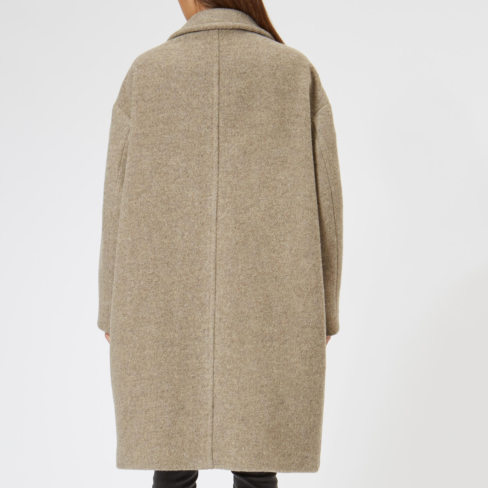 Marant Etoile Women s Etim Wooly Coat Taupe Coggles