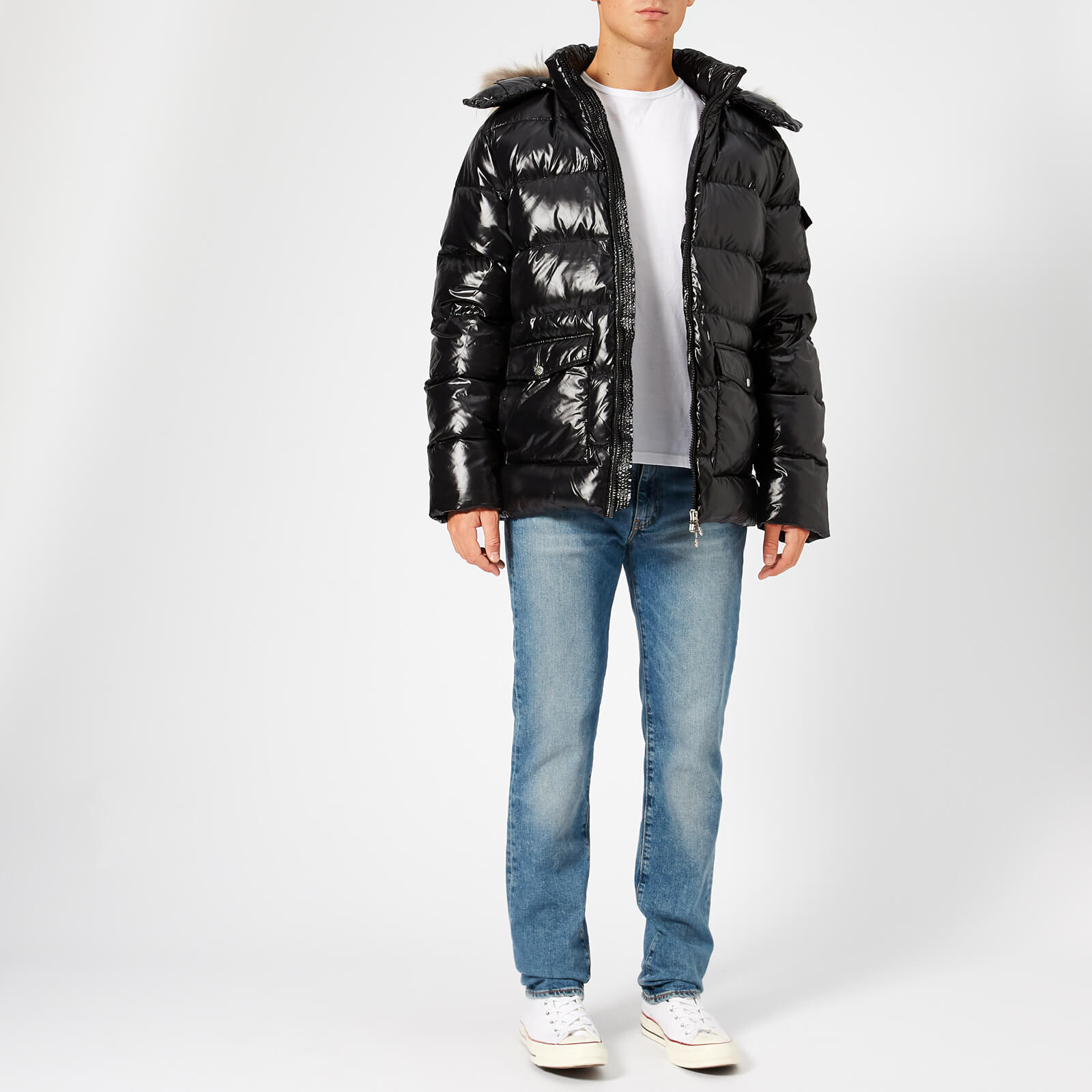 Pyrenex Men's Vintage Authentic Jacket Shiny Fur - Black