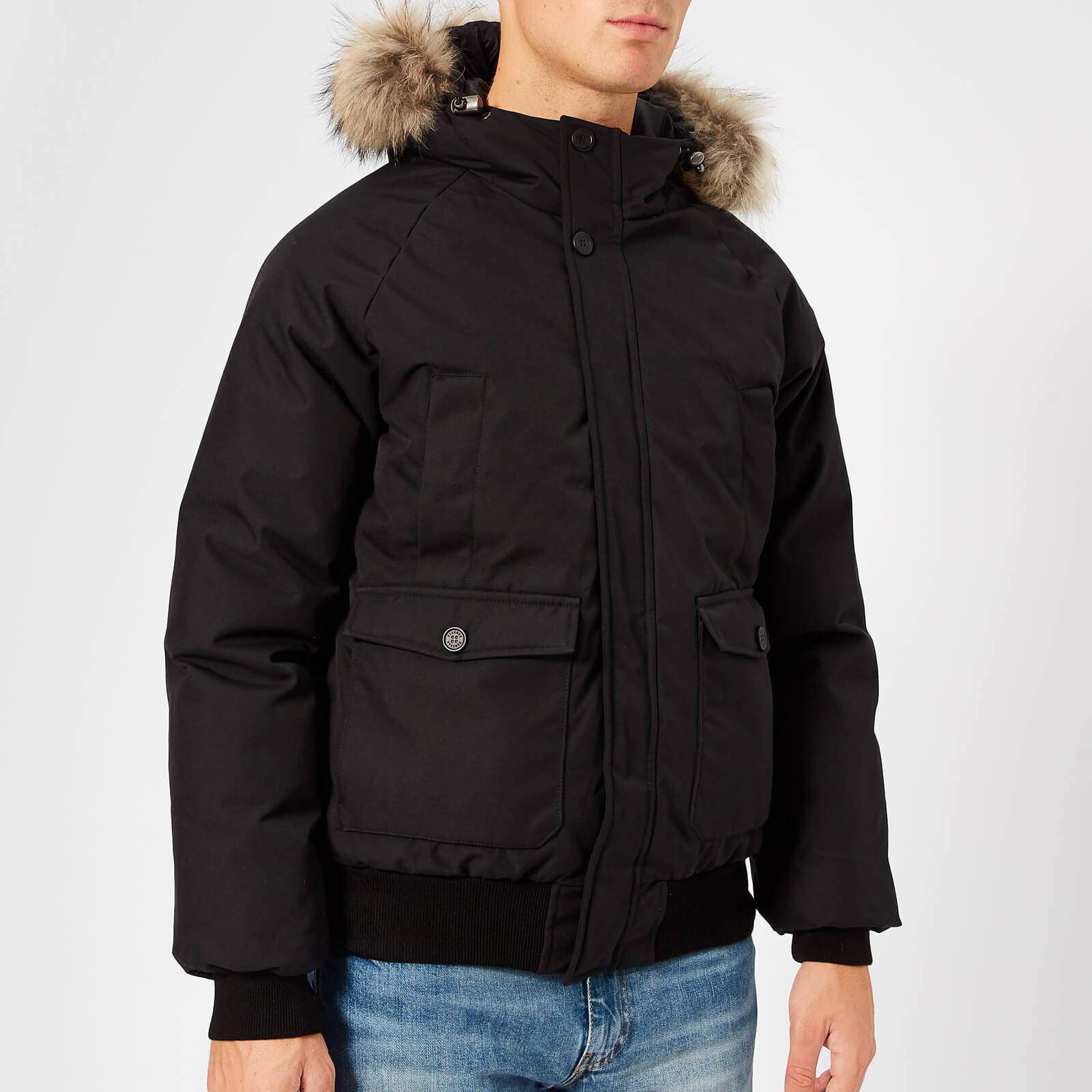 Pyrenex Men s Mistral Bomber Jacket Fur Black Coggles