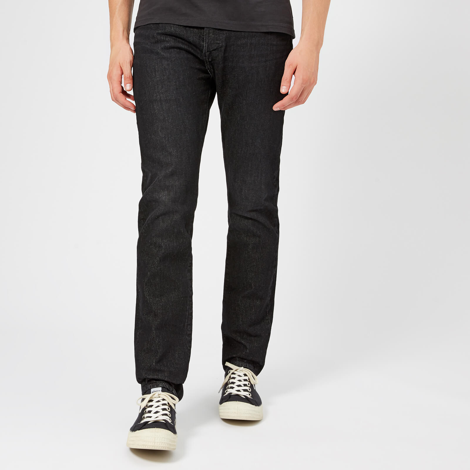 Levi's 501 skinny mens black best sale