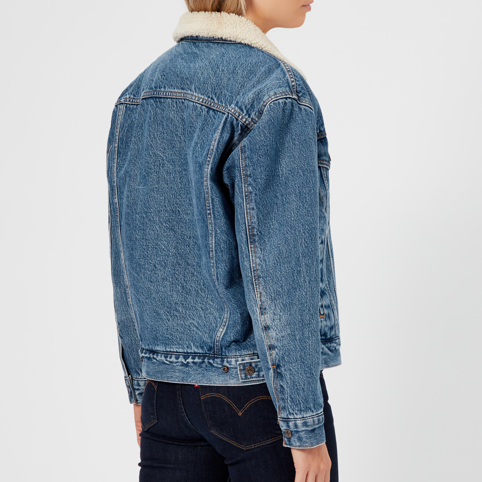 Levi's ex boyfriend sherpa trucker jacket sales