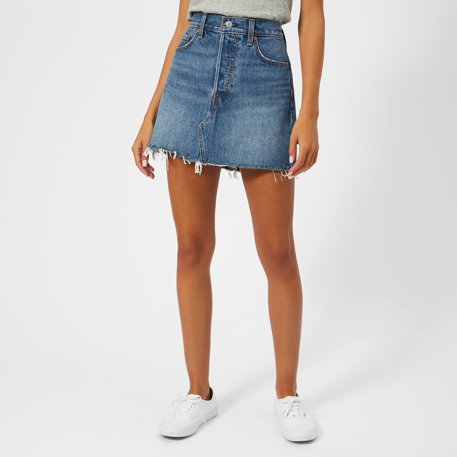 Levi s Women s Deconstructed Skirt Middle Man Coggles