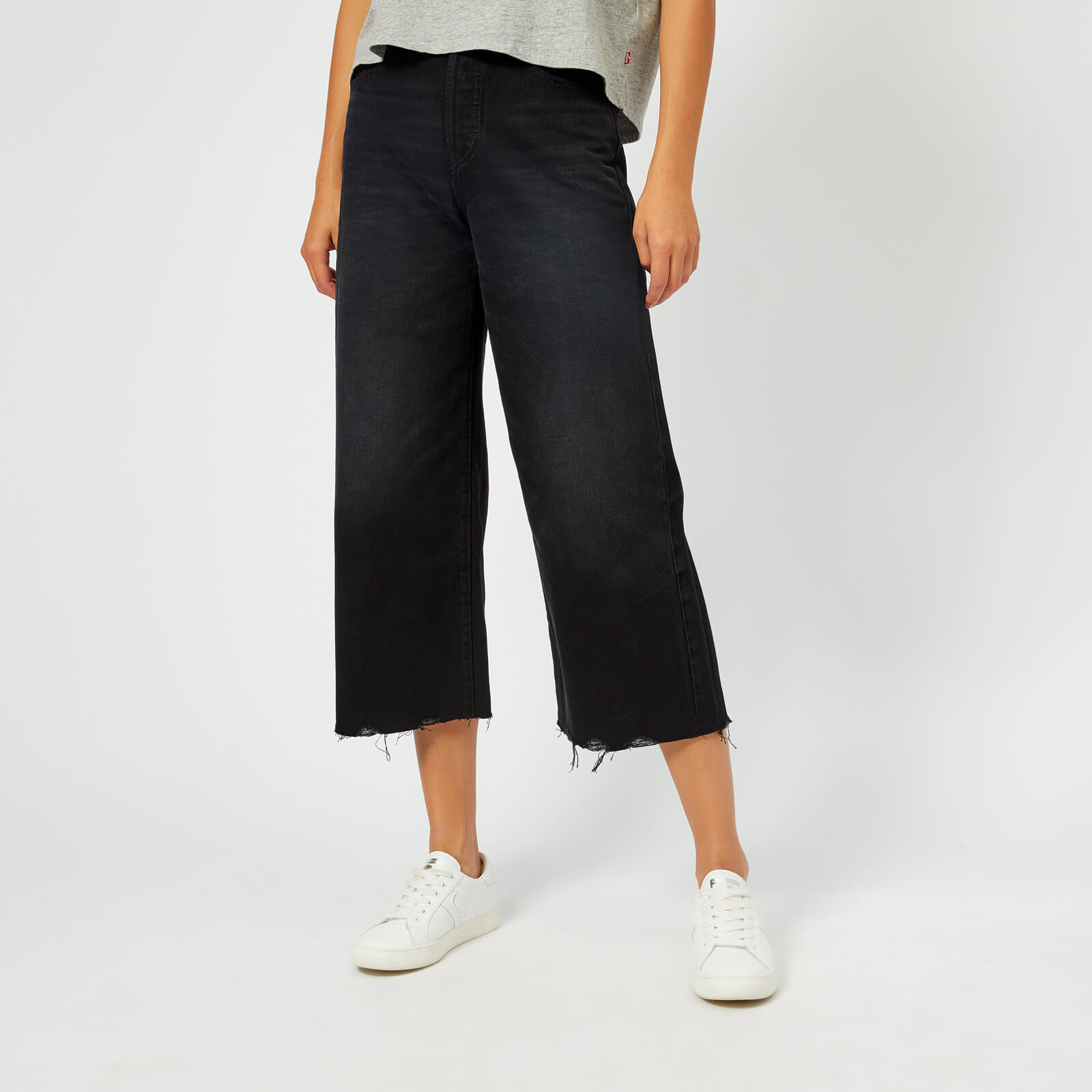 Levi's high water wide leg black shop
