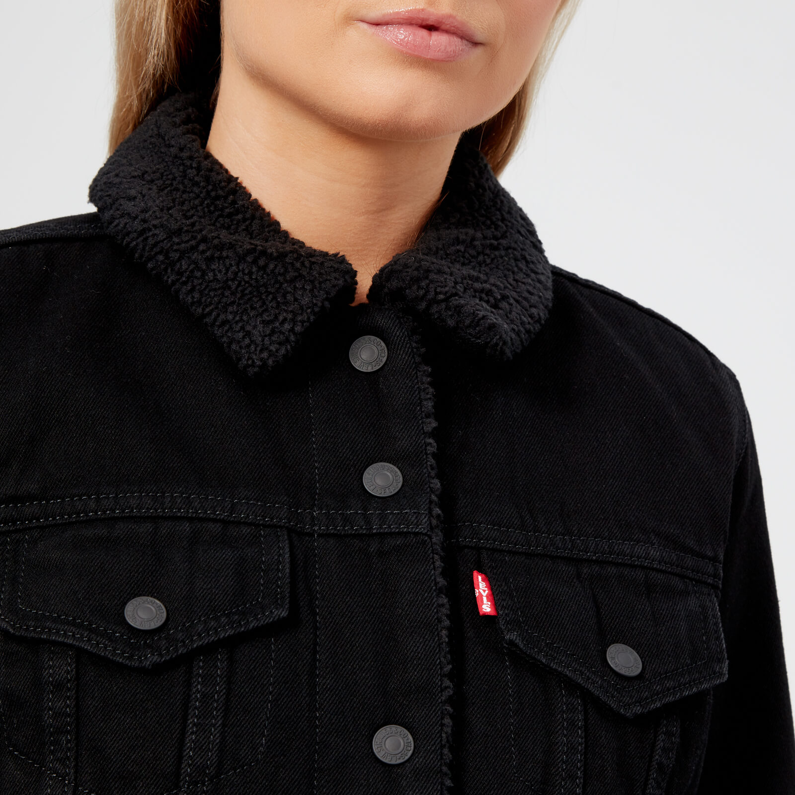 Levi s Women s Original Sherpa Trucker Jacket Black Coggles
