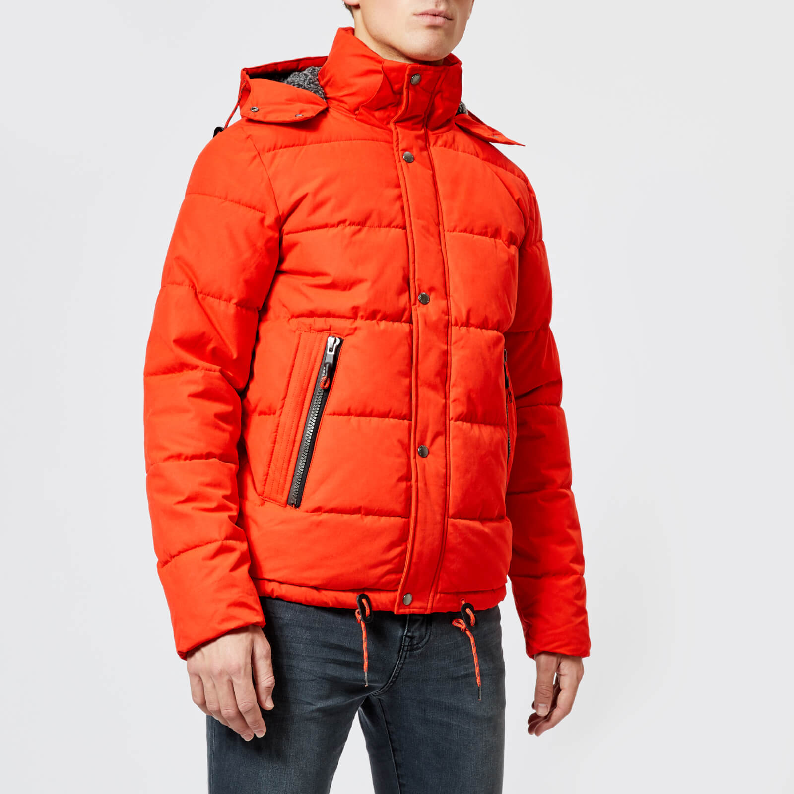 Superdry Men s New Academy Jacket Blood Orange Coggles