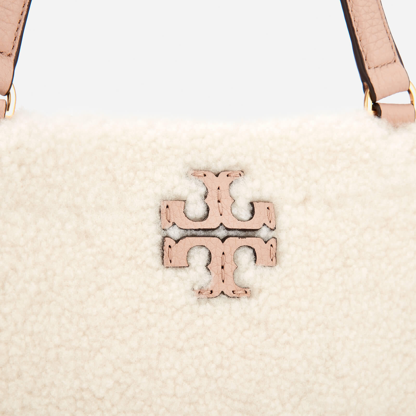 Tory Burch Women s Mcgraw Shearling Carryall Bag Ivory Devon Sand Coggles