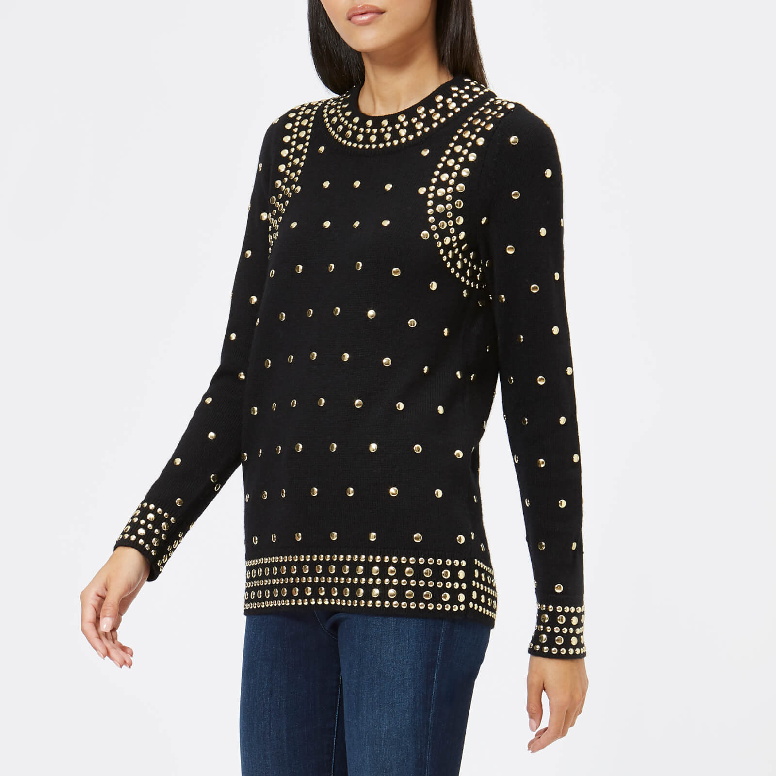 MICHAEL MICHAEL KORS Women s Studded Sweatshirt Black Coggles