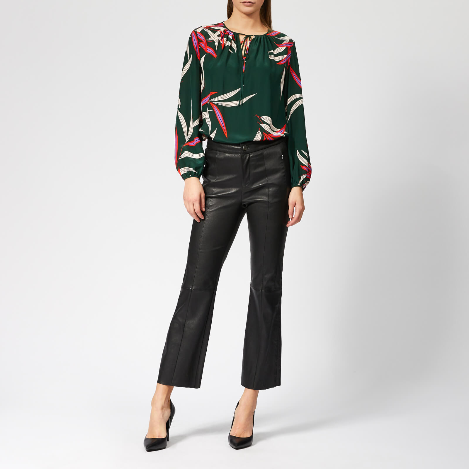 Diane von Furstenberg Women s Keyhole Blouse Quincy Hunter Coggles