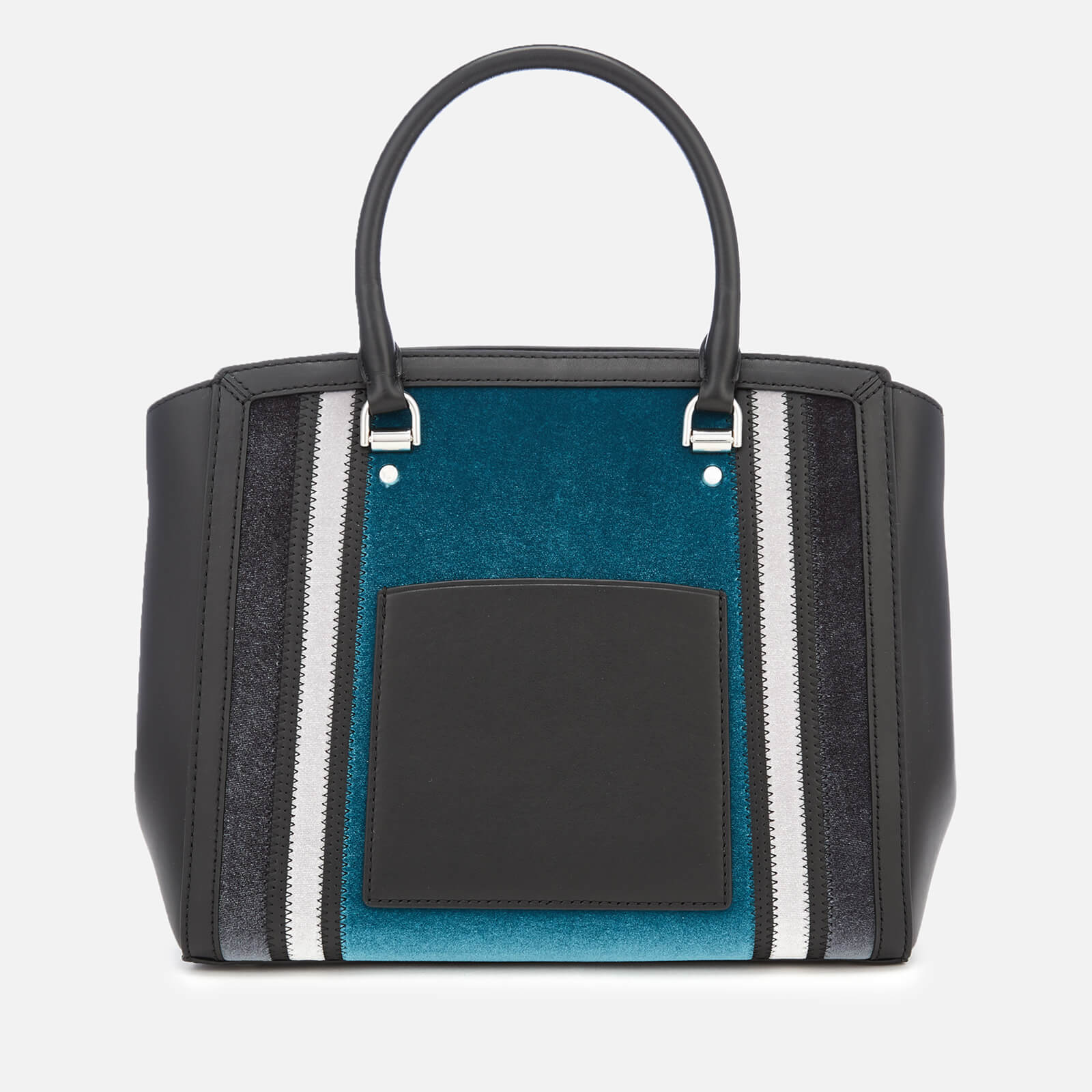MICHAEL MICHAEL KORS Women s Benning Large Satchel Teal Charcoal Black Coggles