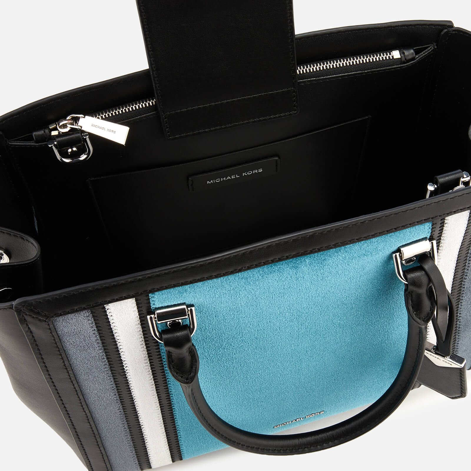 Benning large scalloped leather satchel clearance