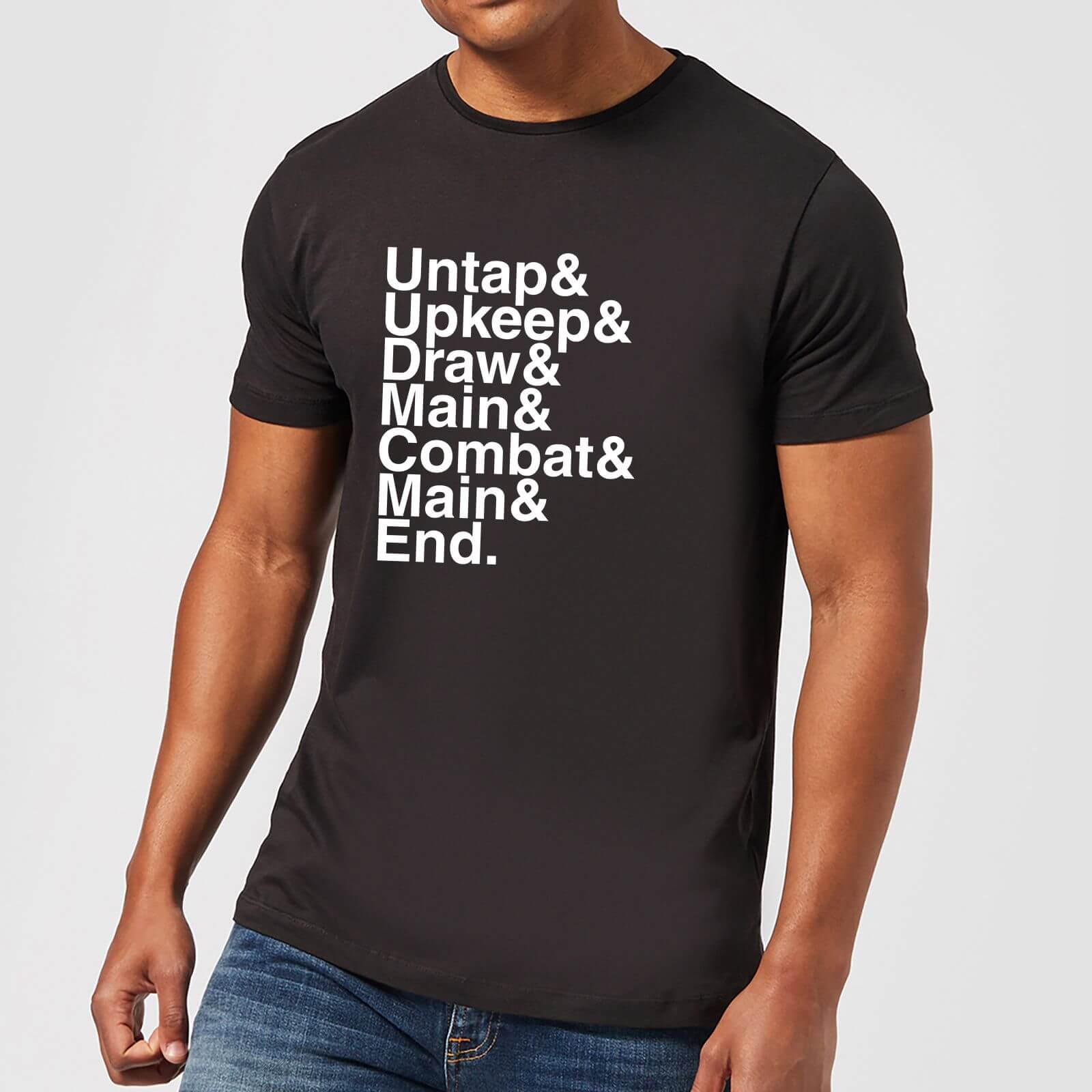 Magic The Gathering Turn Phases Men's T-Shirt - Black - S - Black