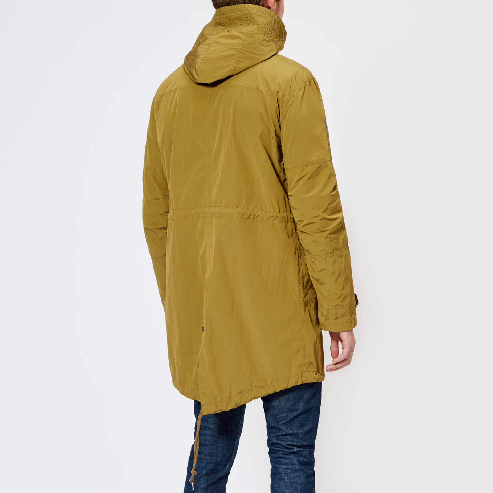Pretty green zip through hooded parka hot sale