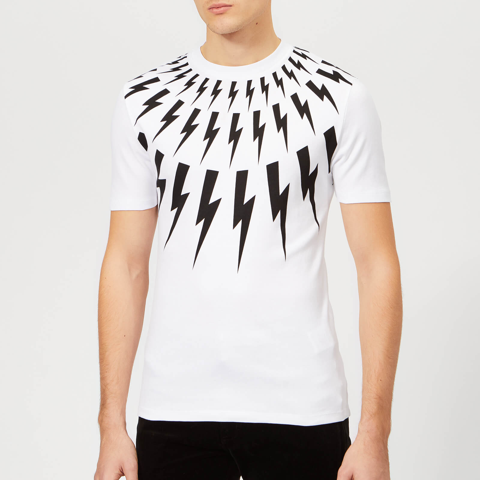 NEIL BARRETT クラフィックフリントTシャツ BJT623SM577S 607 11851908-7934631818140444.jpg