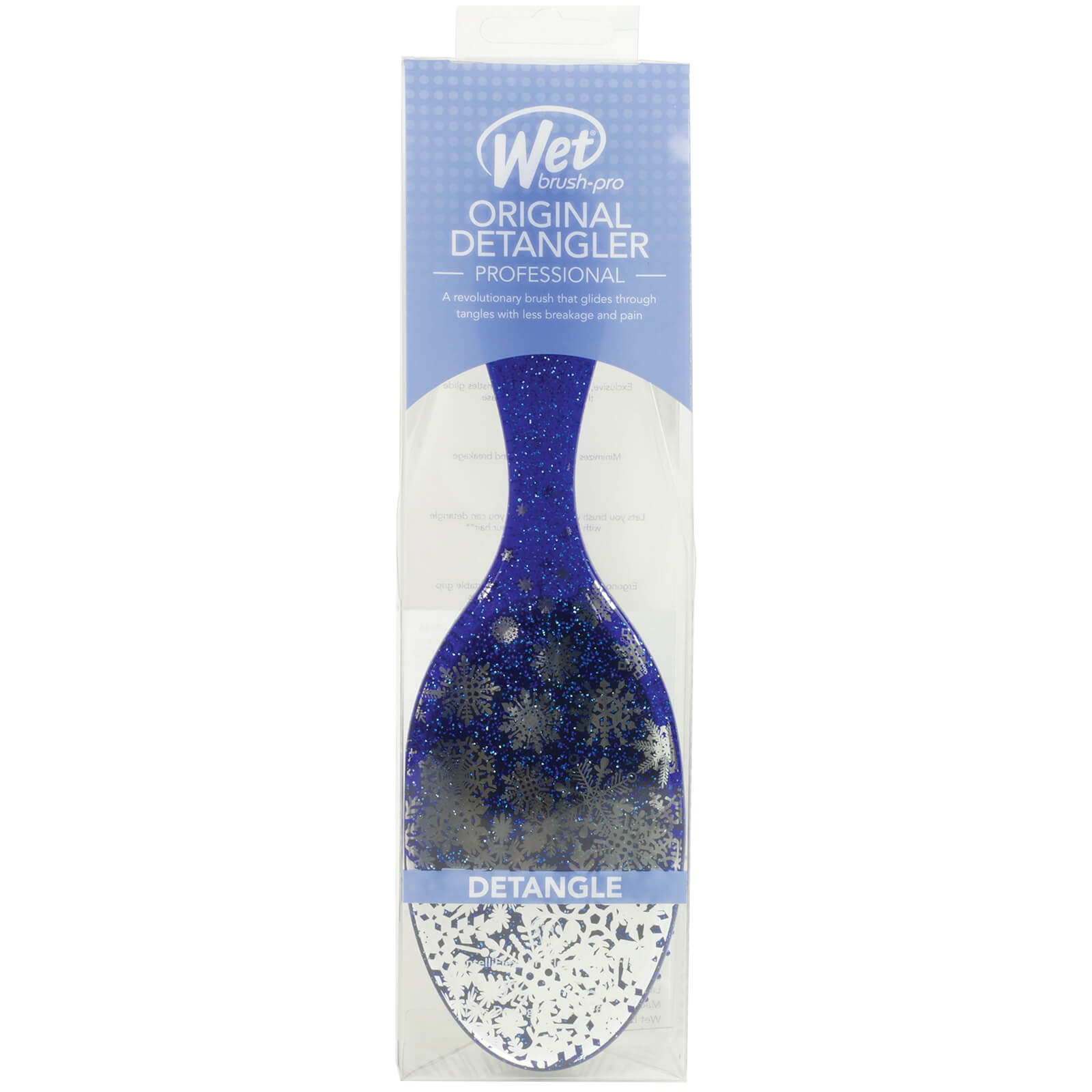 WetBrush Holiday Glamour Hair Brush - Blue Snowflake
