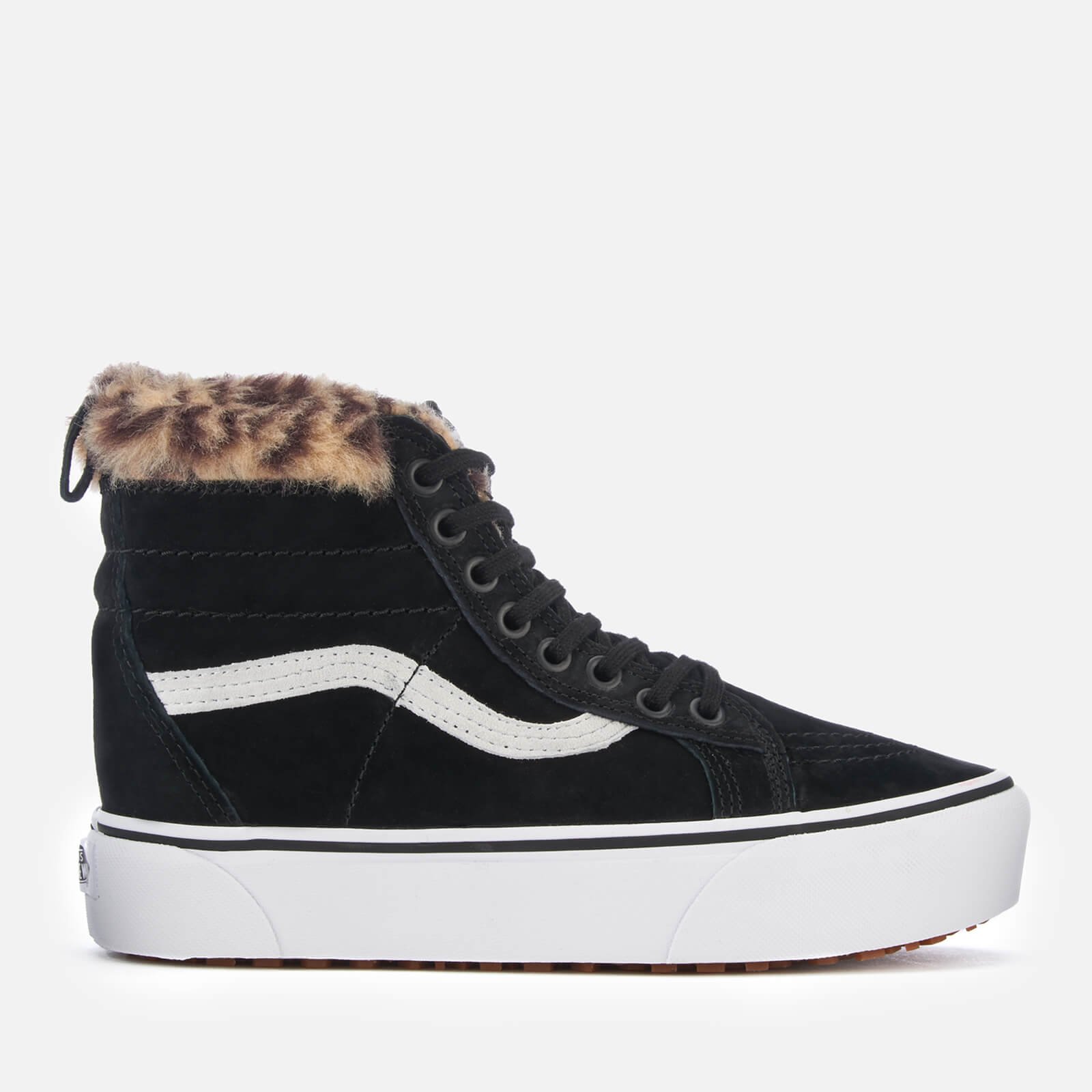 Platform vans with fur best sale