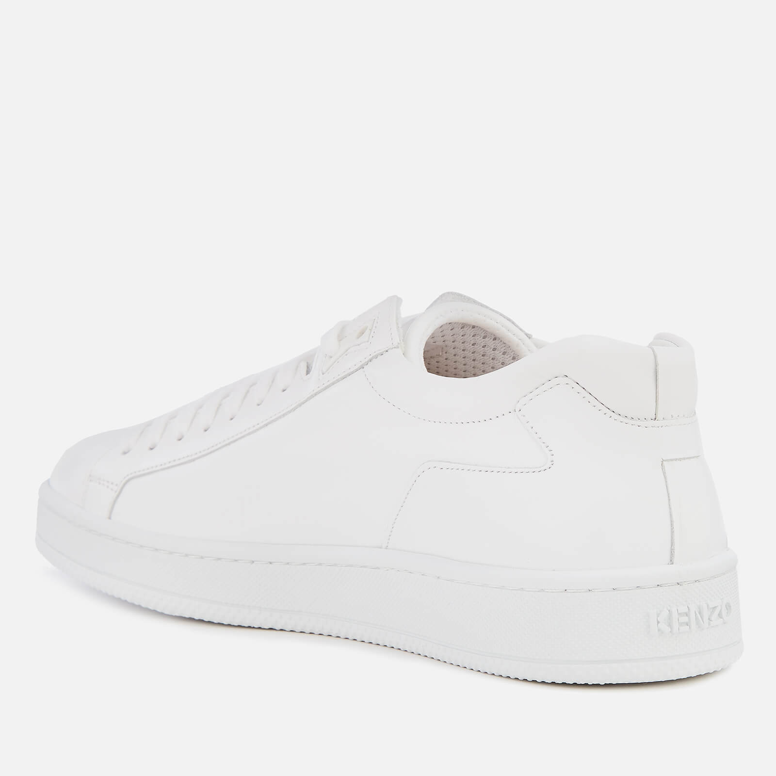KENZO Men's Tennix Leather Low Top Trainers - White - FR 41