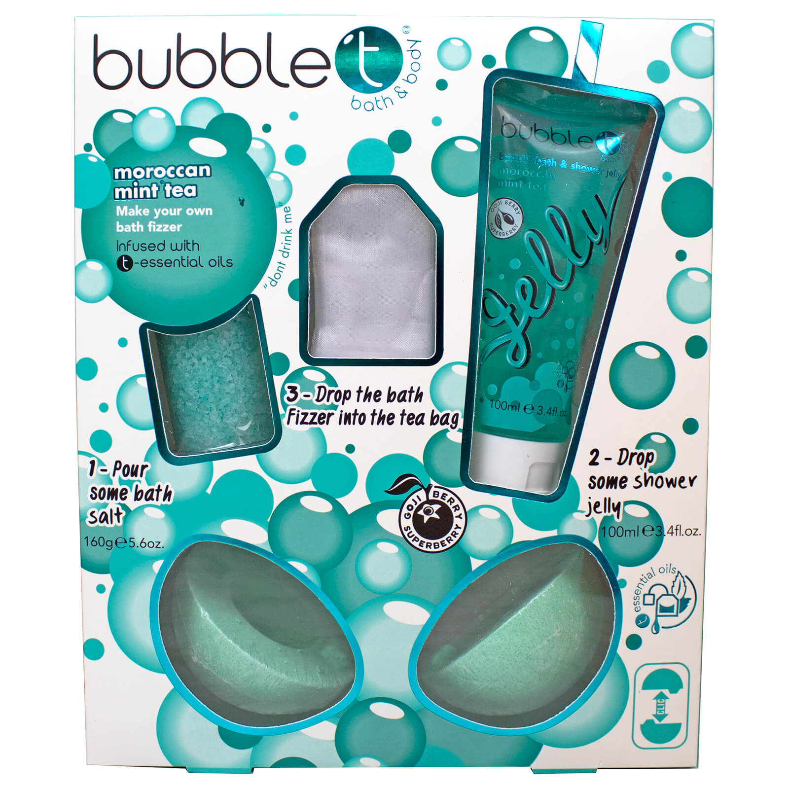 Bubble T Make Your Own Bath Bomb Moroccan Mint Tea (733g)