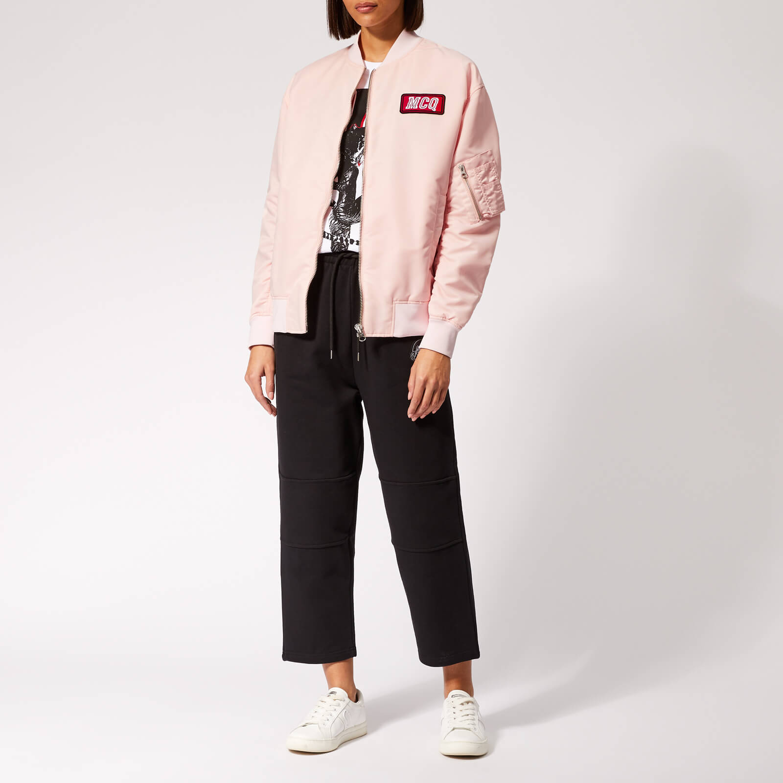 McQ Alexander McQueen Women's MA1 Jacket - Soft Pink | Coggles