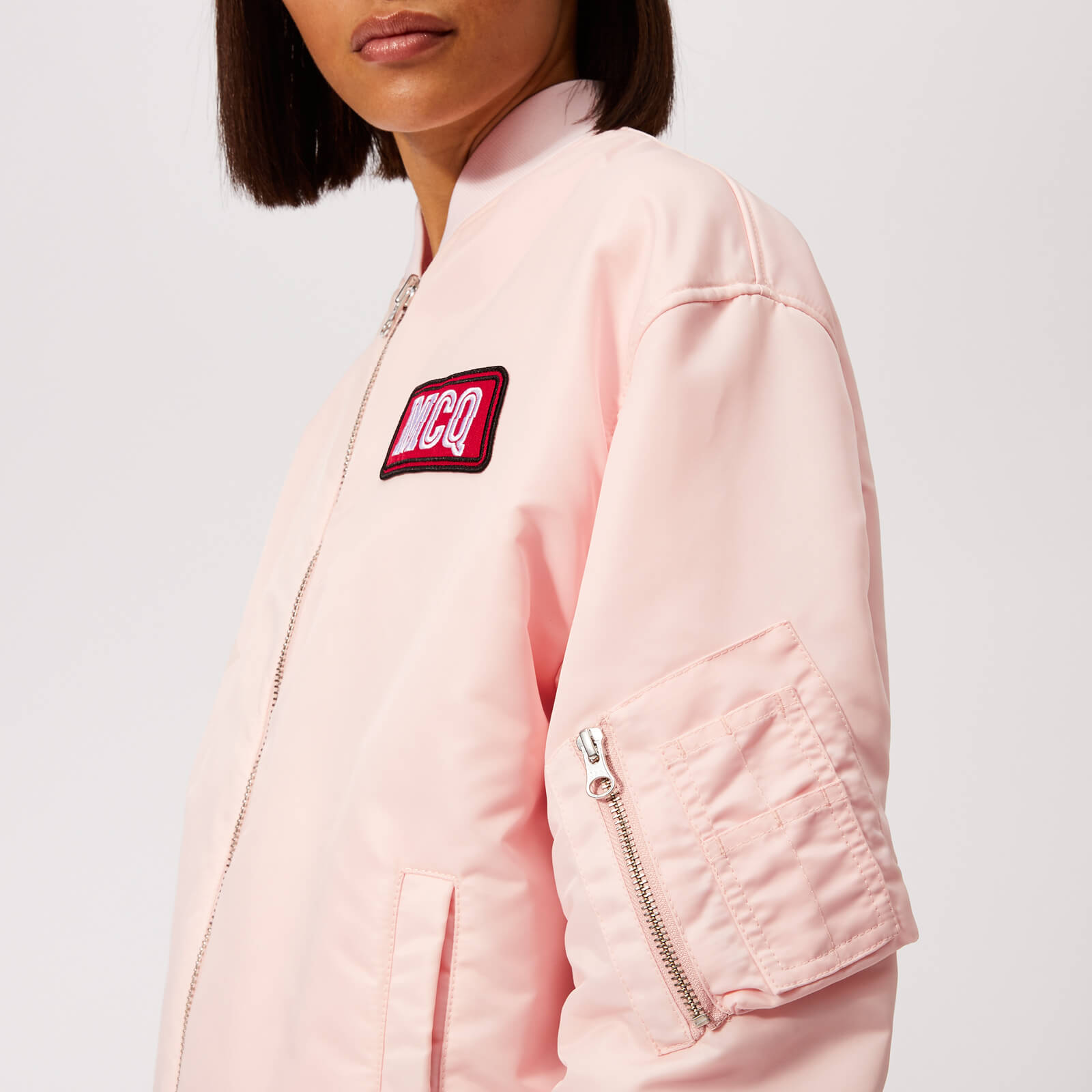 McQ Alexander McQueen Women's MA1 Jacket - Soft Pink | Coggles