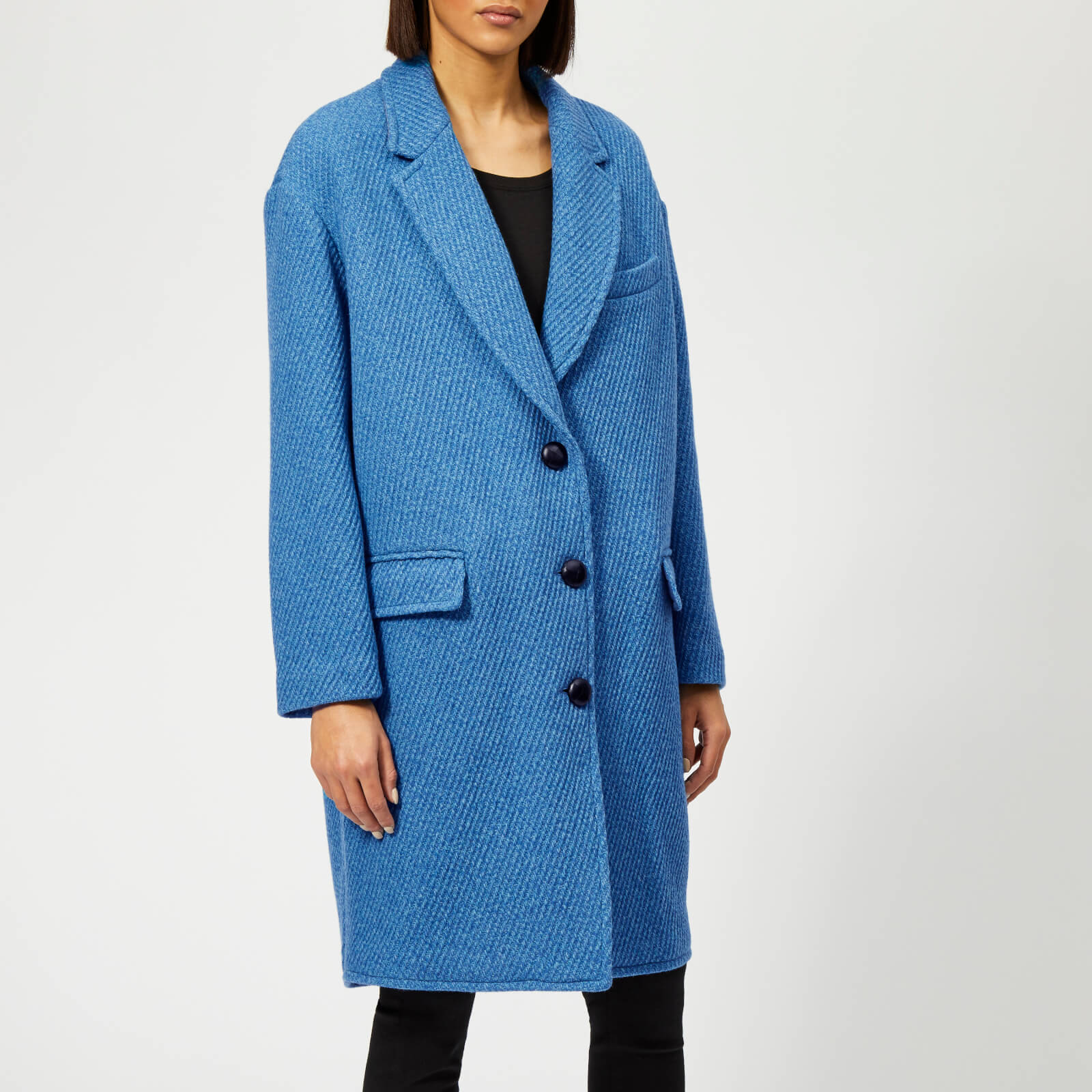 Marant Etoile Women s Gimi Coat Blue Coggles