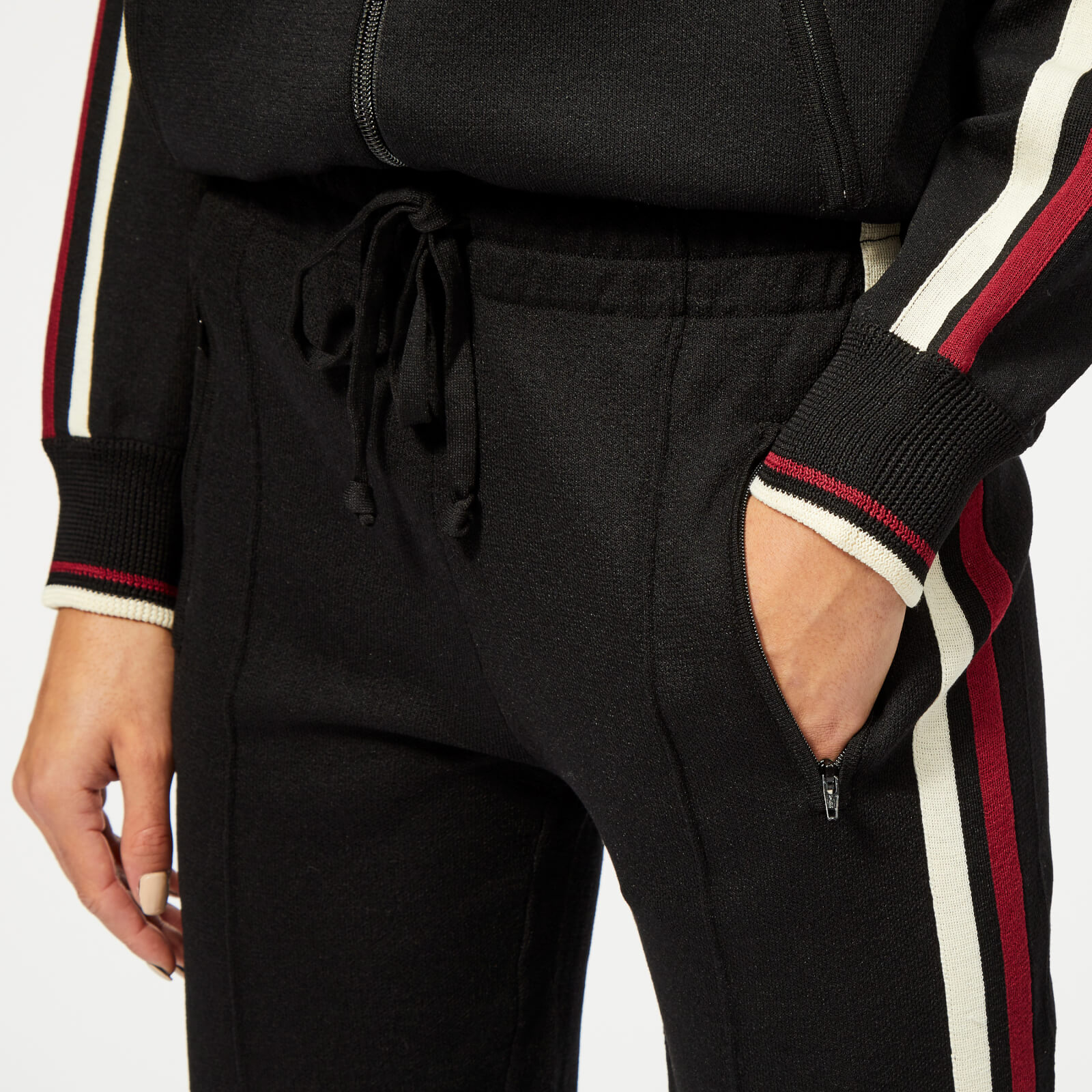 Marant Etoile Women s Dobbs Trousers Black Burgundy Coggles