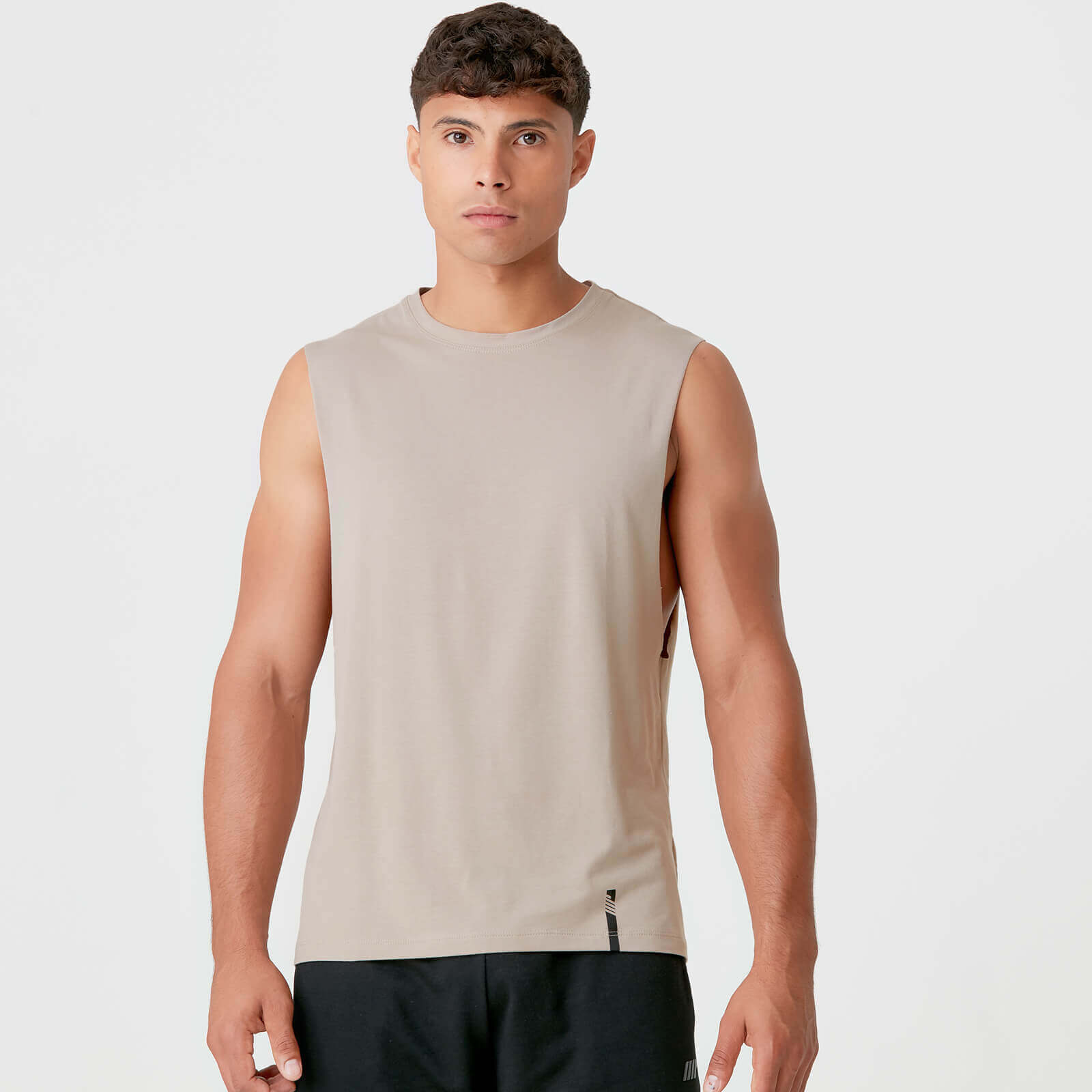 MP Men's Luxe Classic Drop Armhole Tank Top - Taupe - M