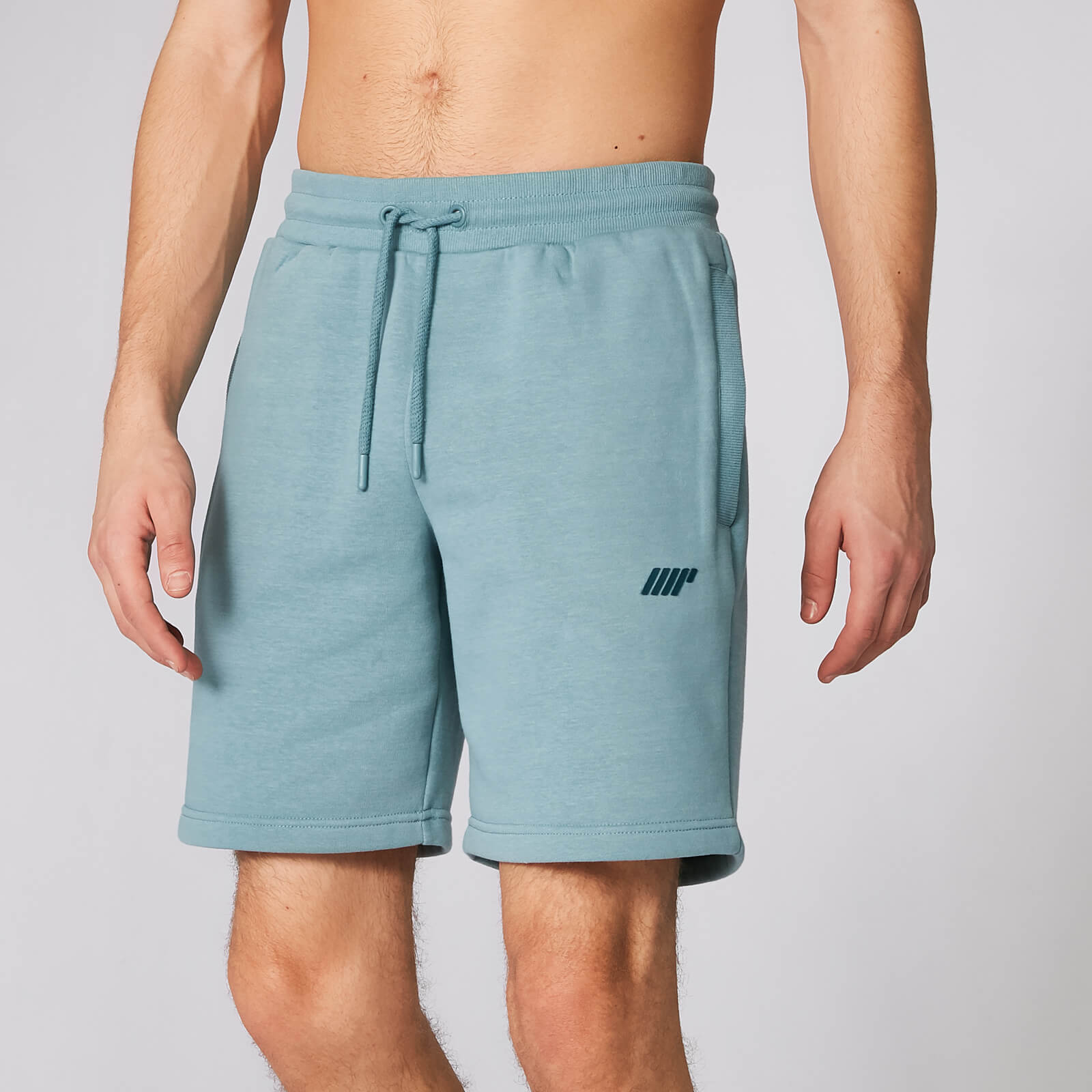 Tru-Fit 修身系列 2.0 男士休閒運動短褲 - 灰藍