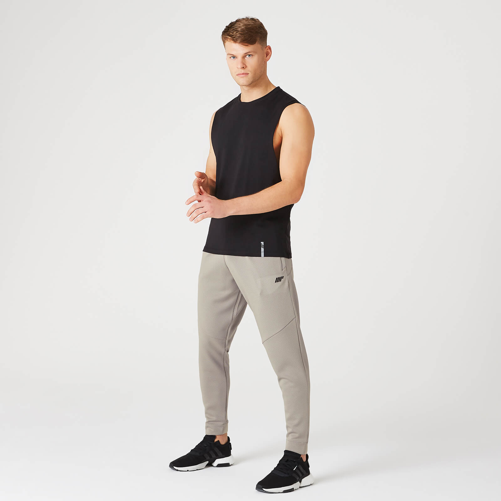 Luxe termalne joggers hlače – Bež