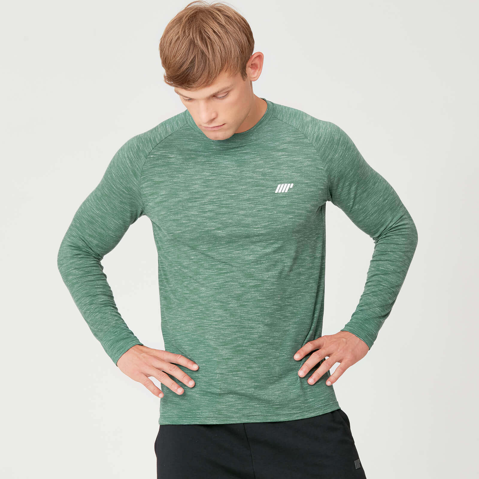 Performance Long Sleeve T-Shirt - Green Marl
