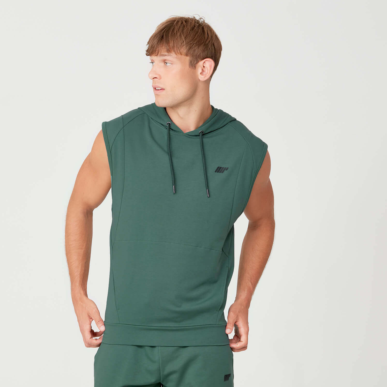 Form majica bez rukava s kapuljačom - Zelena