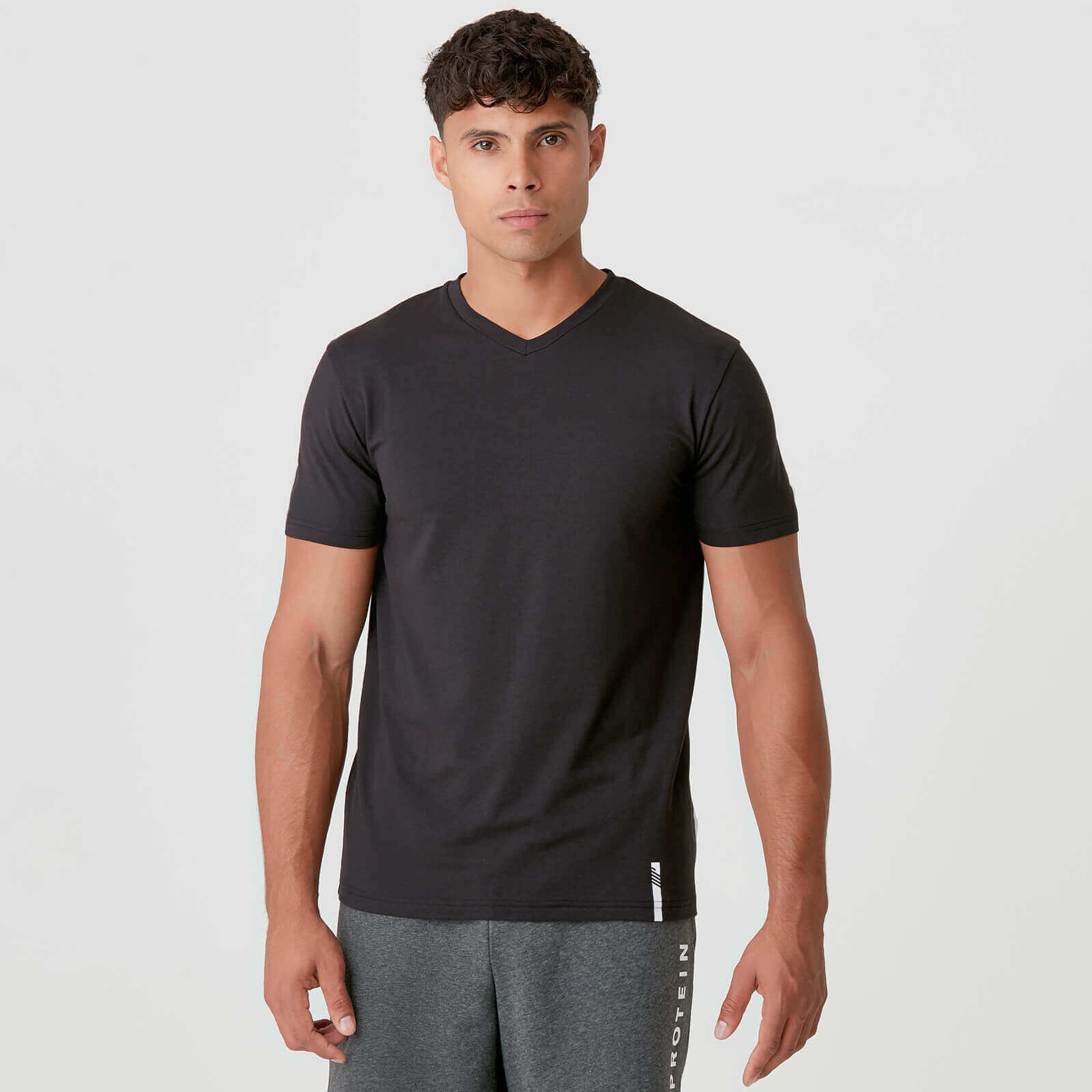 Luxe Classic V-Neck T-Shirt - Black