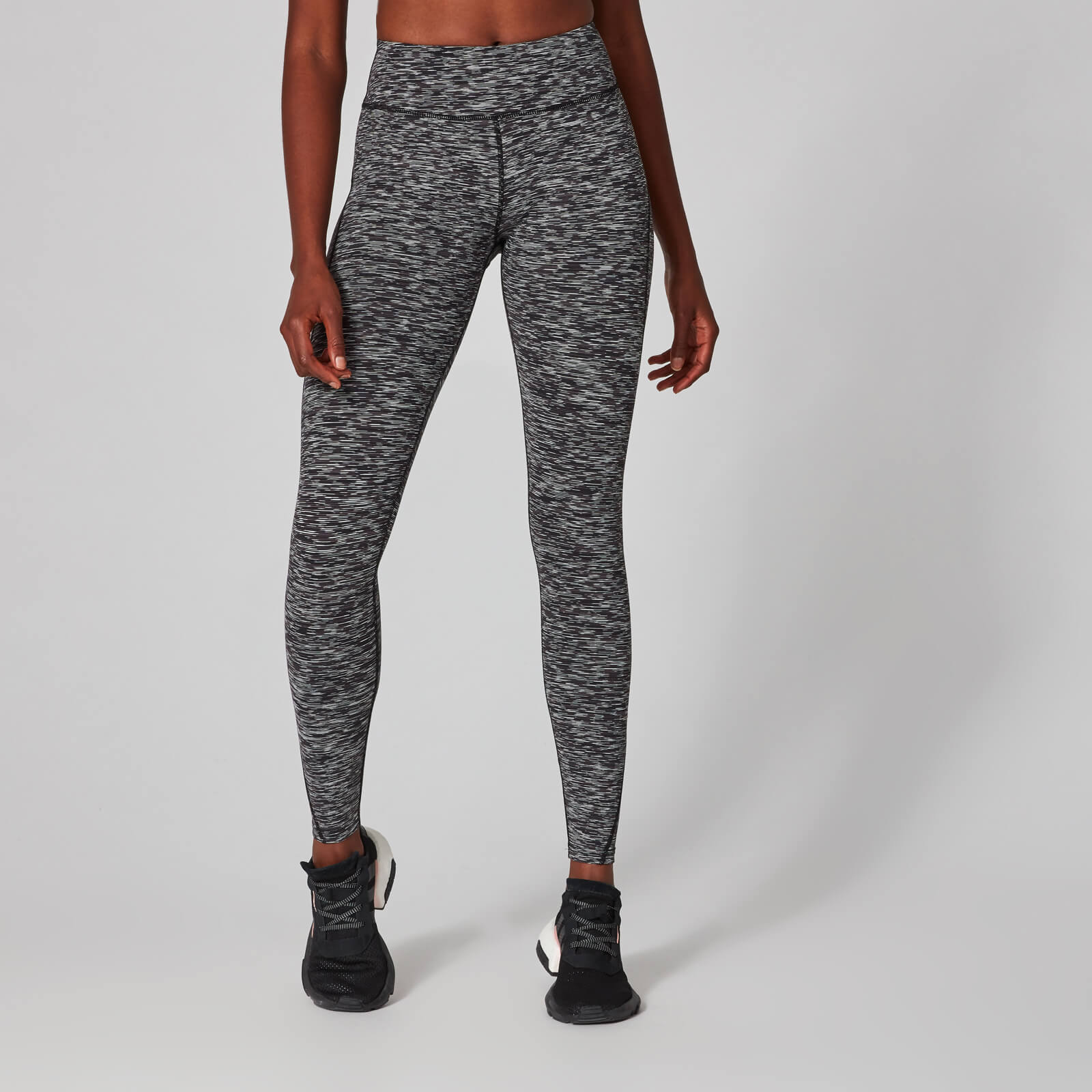 MP Women's Power Leggings - Black Space Dye - XS