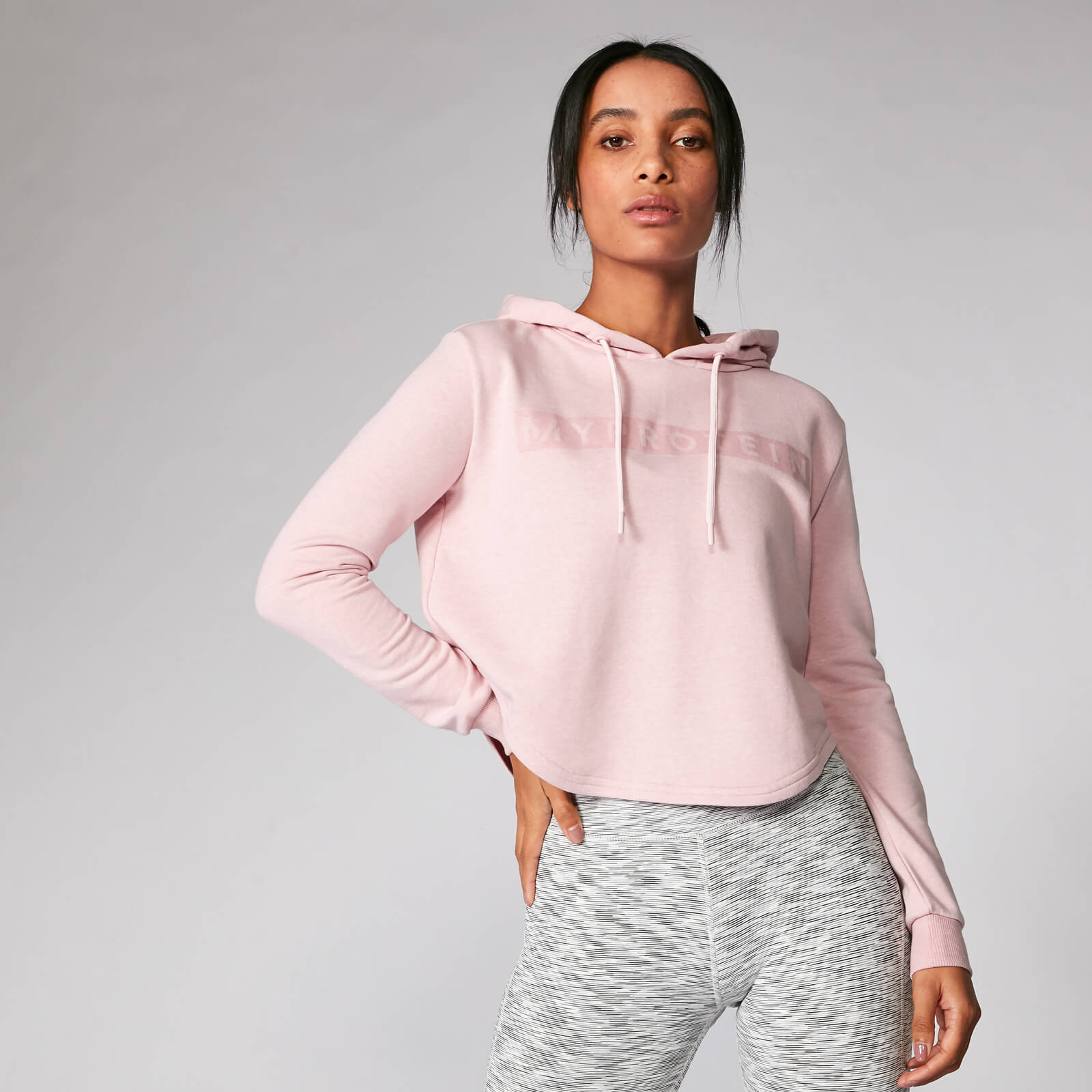 The Original Cropped Hoodie - Soft Pink - XS