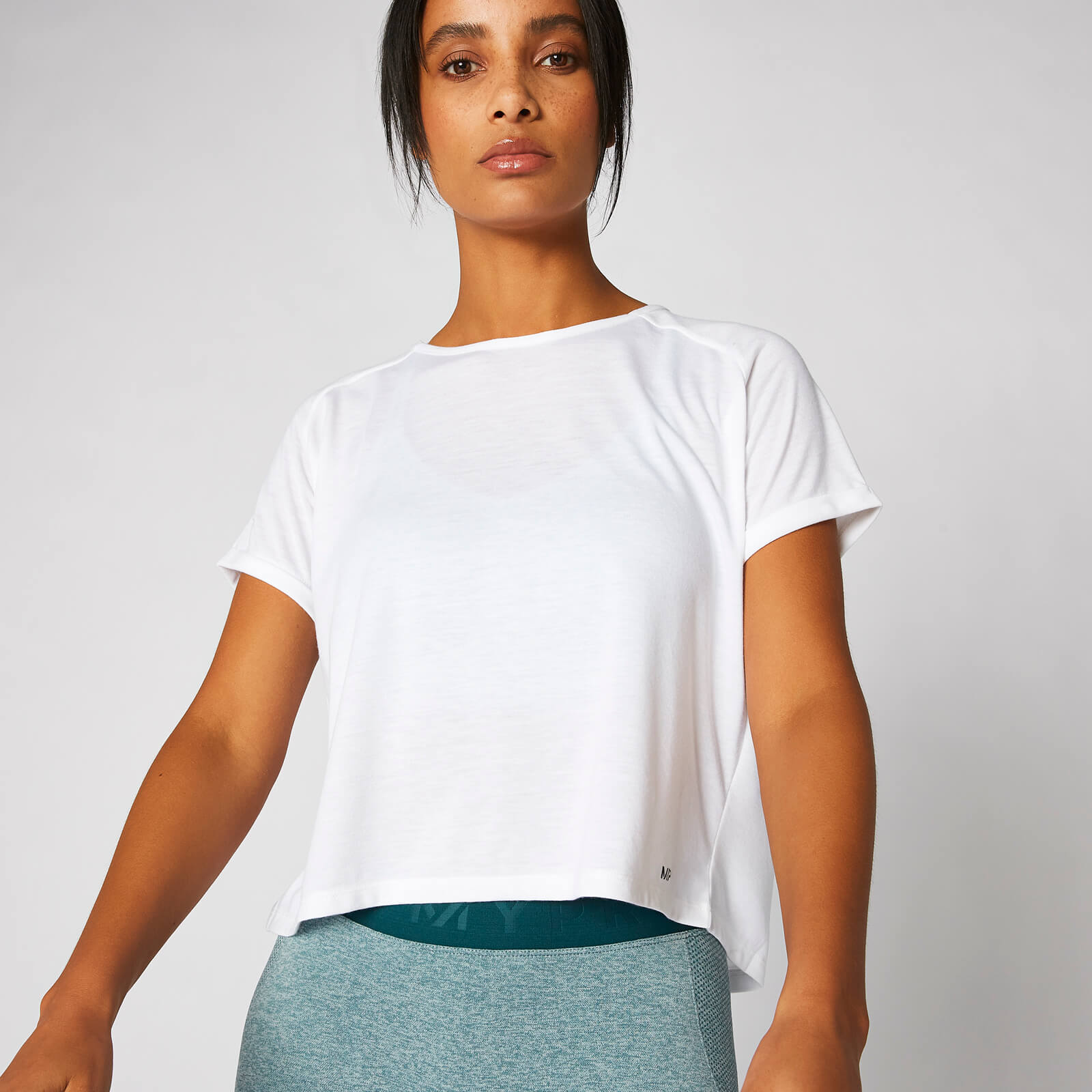 Myprotein Fly Cropped T-Shirt - White