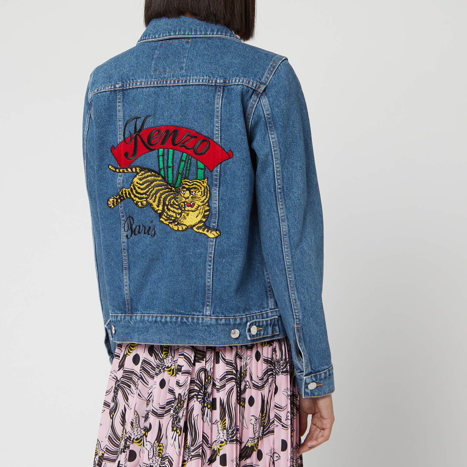 人気ショップ KENZO Women's Coggles | Ink - Jacket Denim Trucker ジャケット・アウター