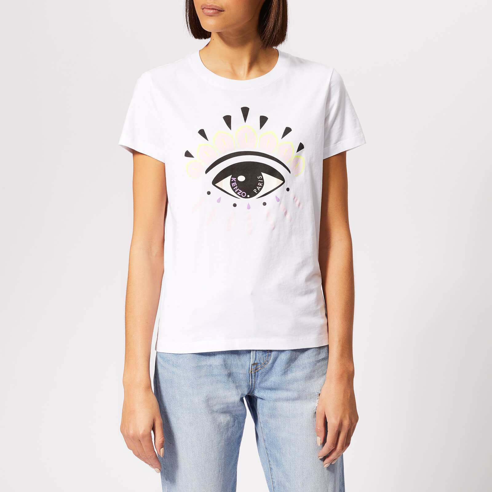 Tシャツ・カットソー KENZO Woman T-Shirt Navy FE62TS1384SO 79 Kenzo Outlet: T-shirt woman - Navy | Kenzo t-shirt