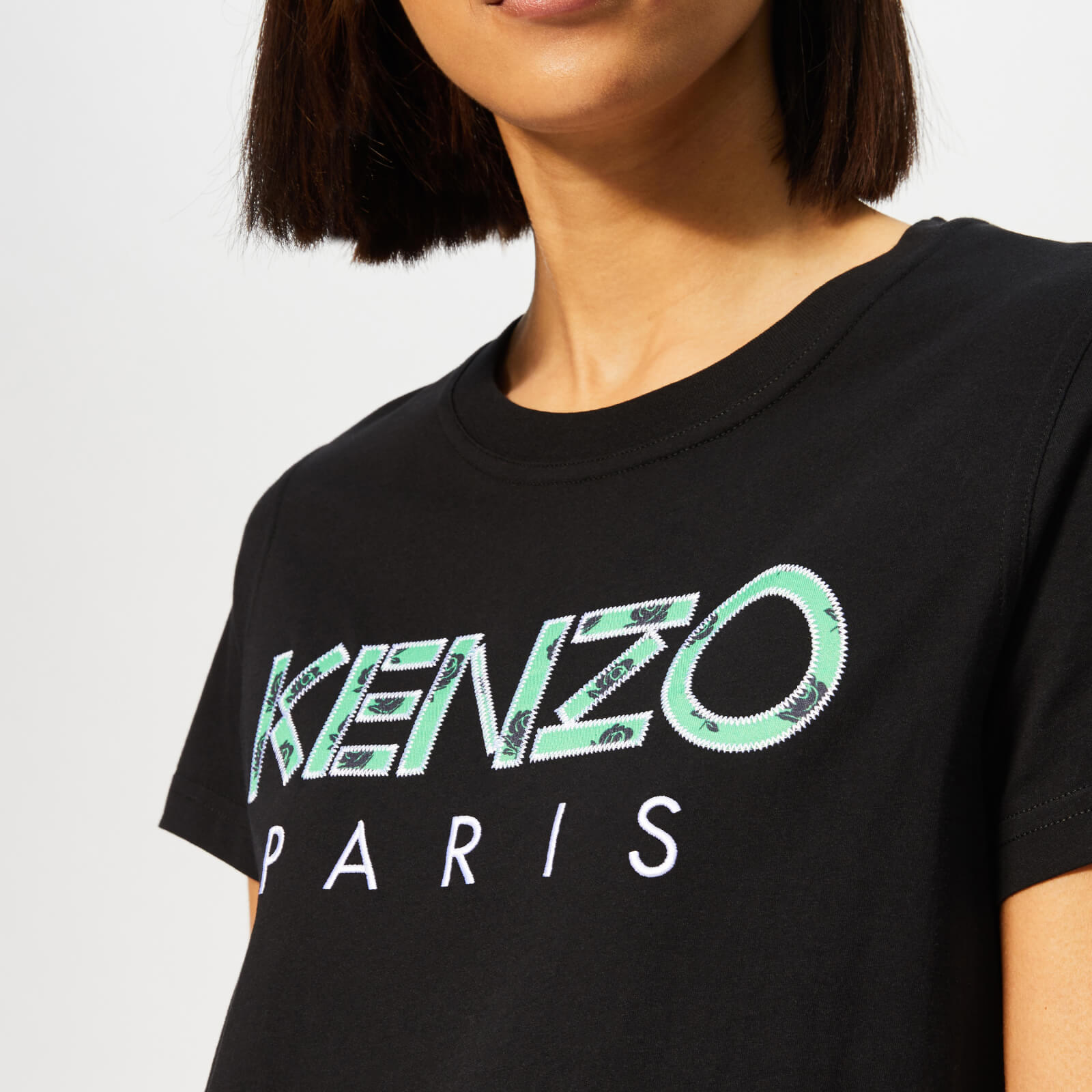 Tシャツ・カットソー KENZO Woman T-Shirt Navy FE62TS1384SO 79 Kenzo womens navy blue short sleeve eye print t-shirt sz S