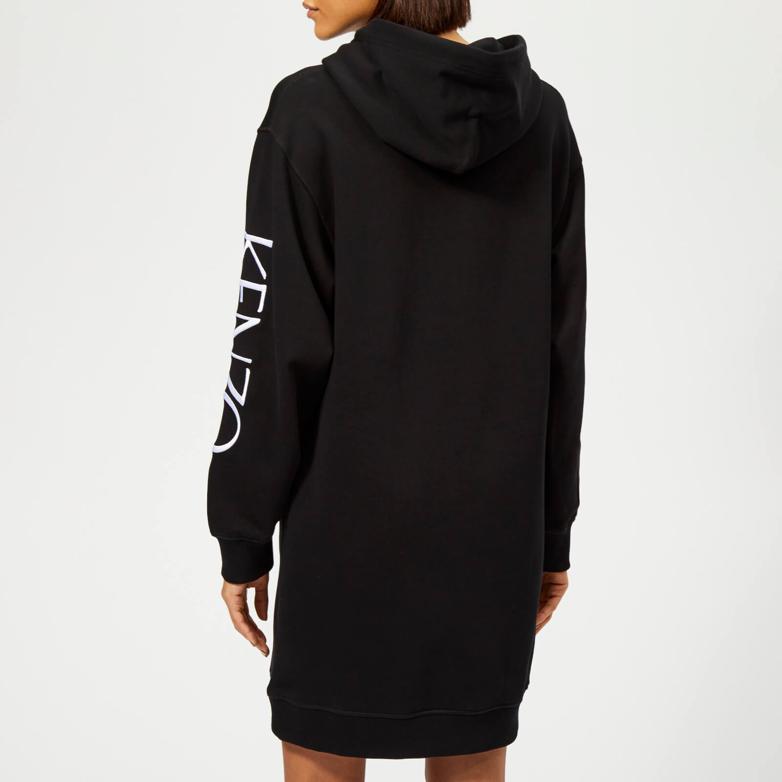 【在庫あり/即出荷可】 KENZO Women's Logo Hooded Sweatshirt Dress - Black - XS トップス