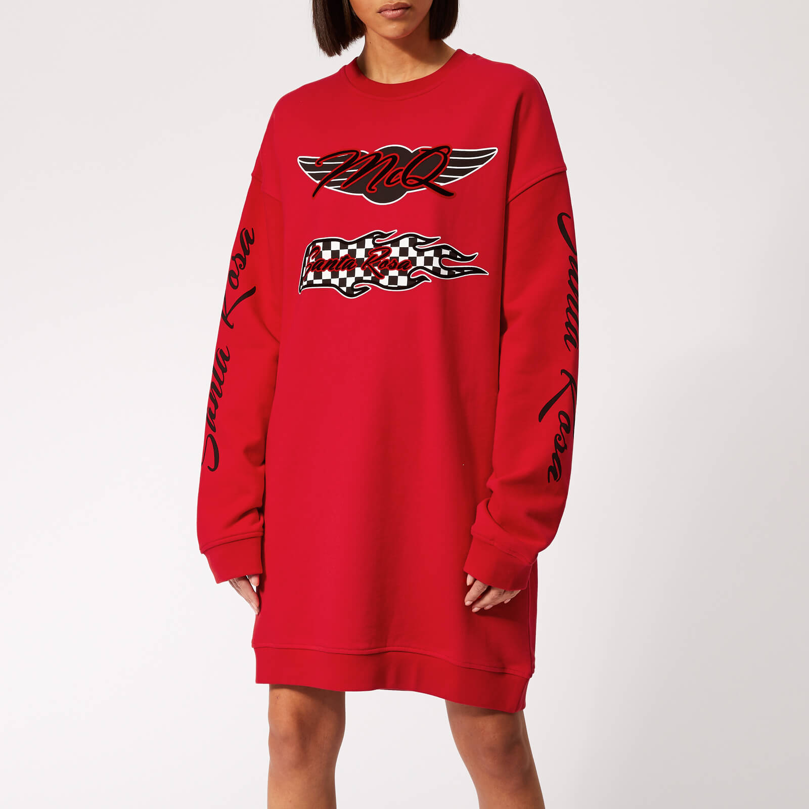 【逸品】 Women's McQueen Alexander McQ Slouchy Cadillac - Dress Sweat ワンピース