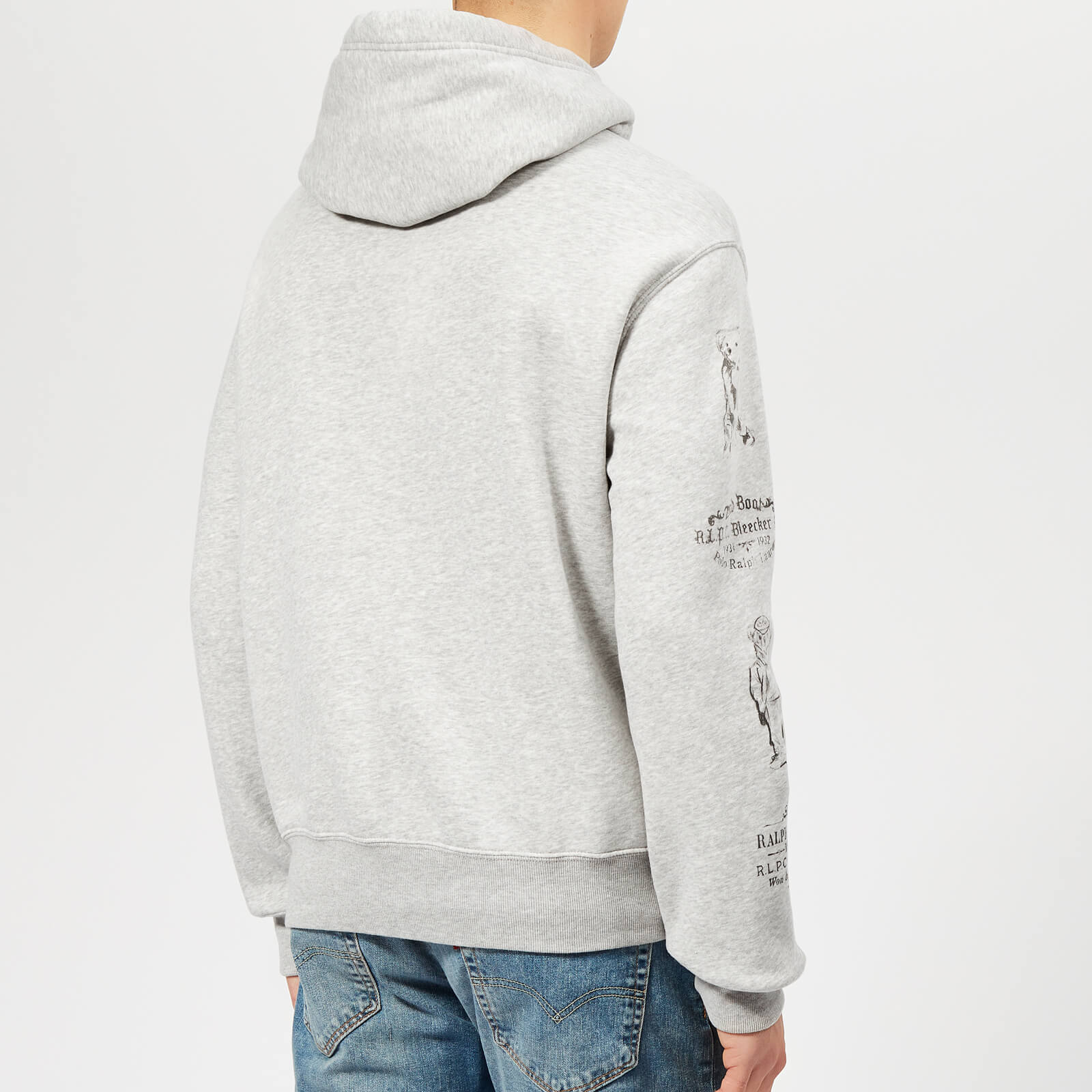 Polo Ralph Lauren Men s Skull Bear Graffiti Hoody Andover Heather Coggles