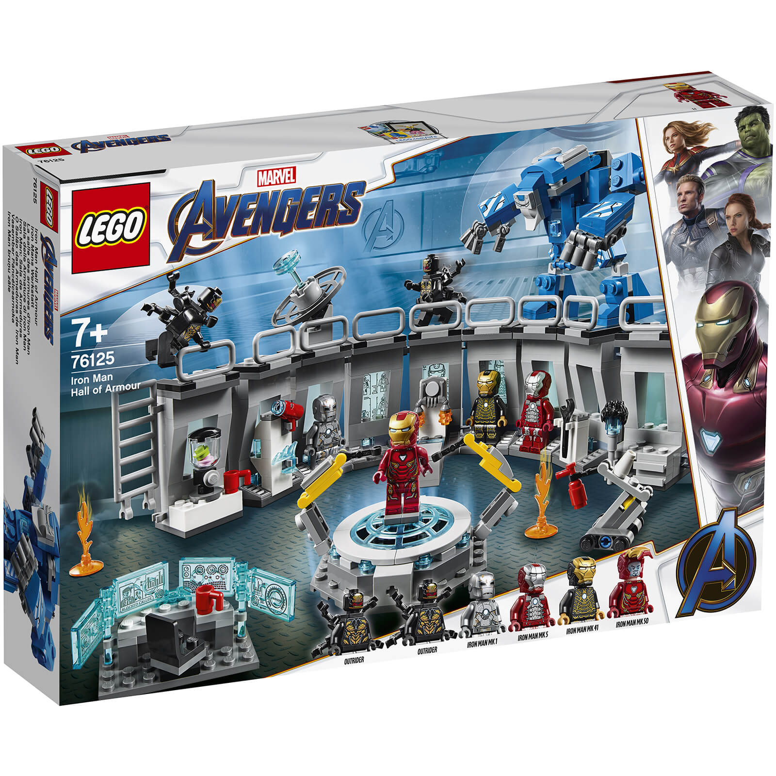 LEGO Marvel Avengers Iron Man Hall of Armor Lab Set (76125)