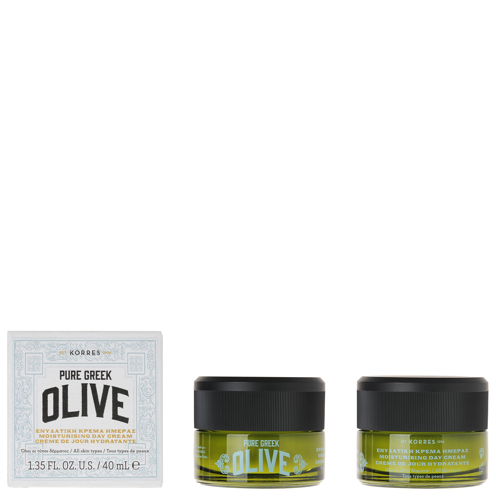 Crema de día hidratante Natural Pure Greek Olive de KORRES 40 ml