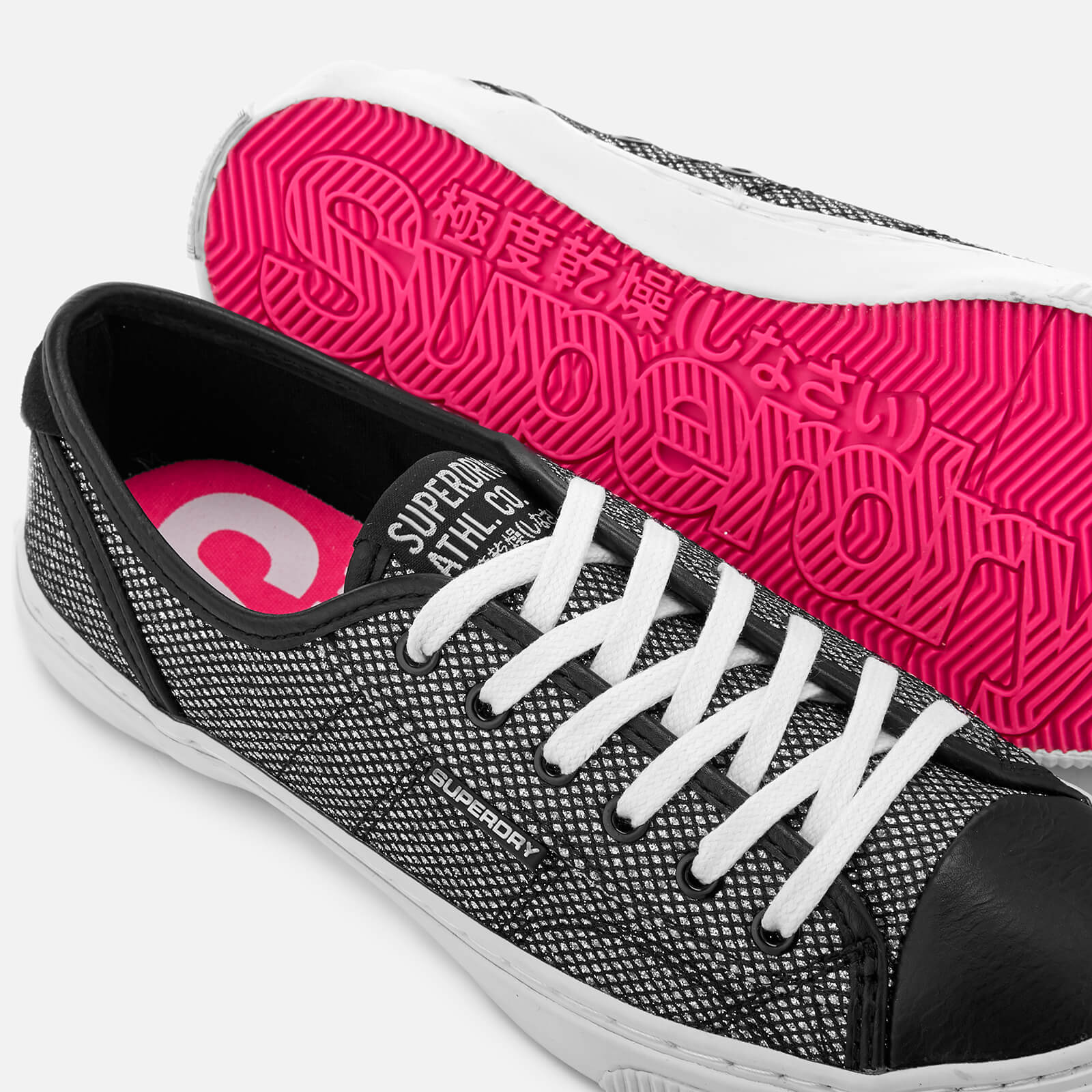 Superdry silver glitter clearance low pro sneaker